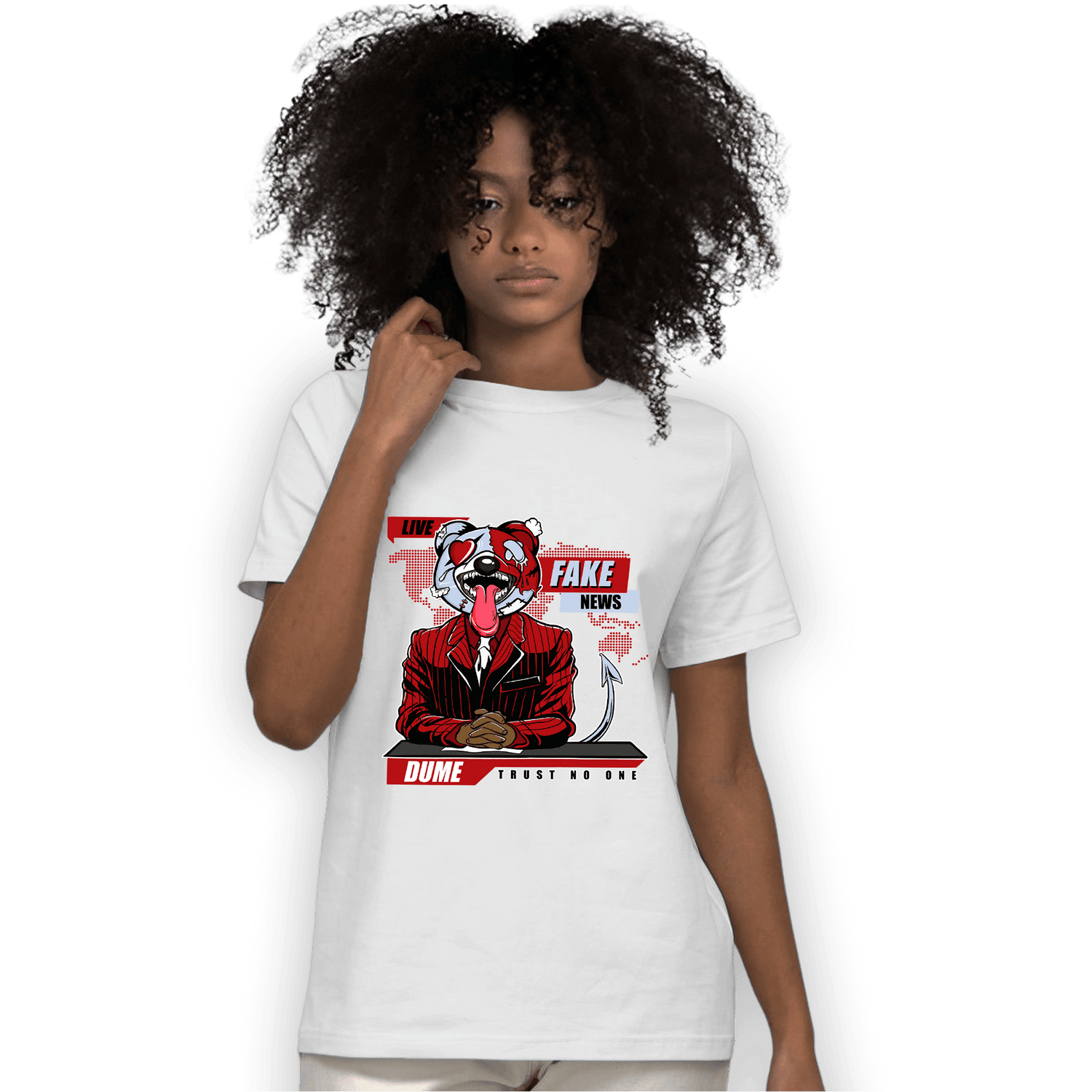 Cherry 11s T Shirt Match News Presenter BER - NastyJamz