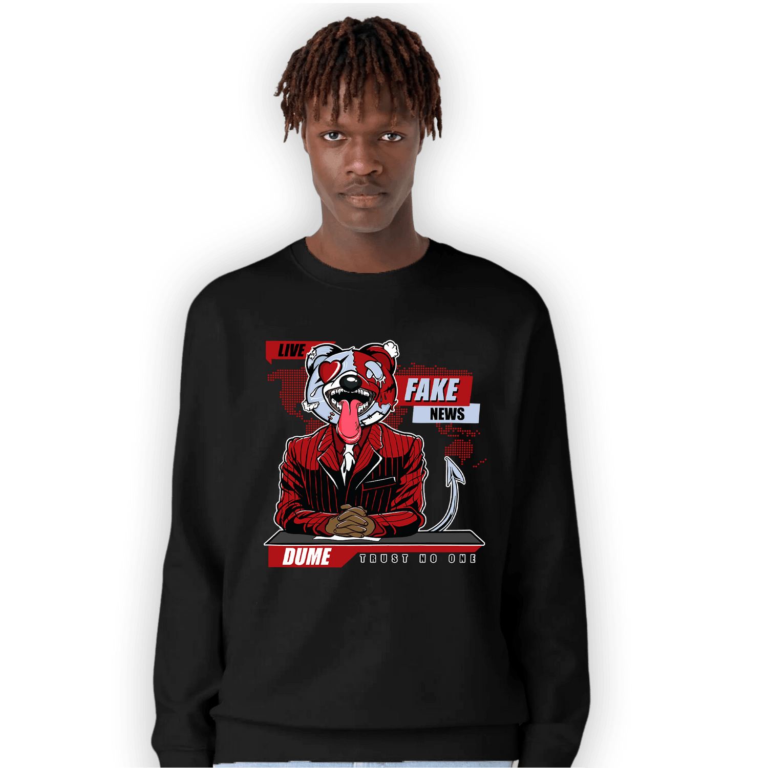 Cherry 11s Sweatshirt Match News Presenter BER - NastyJamz