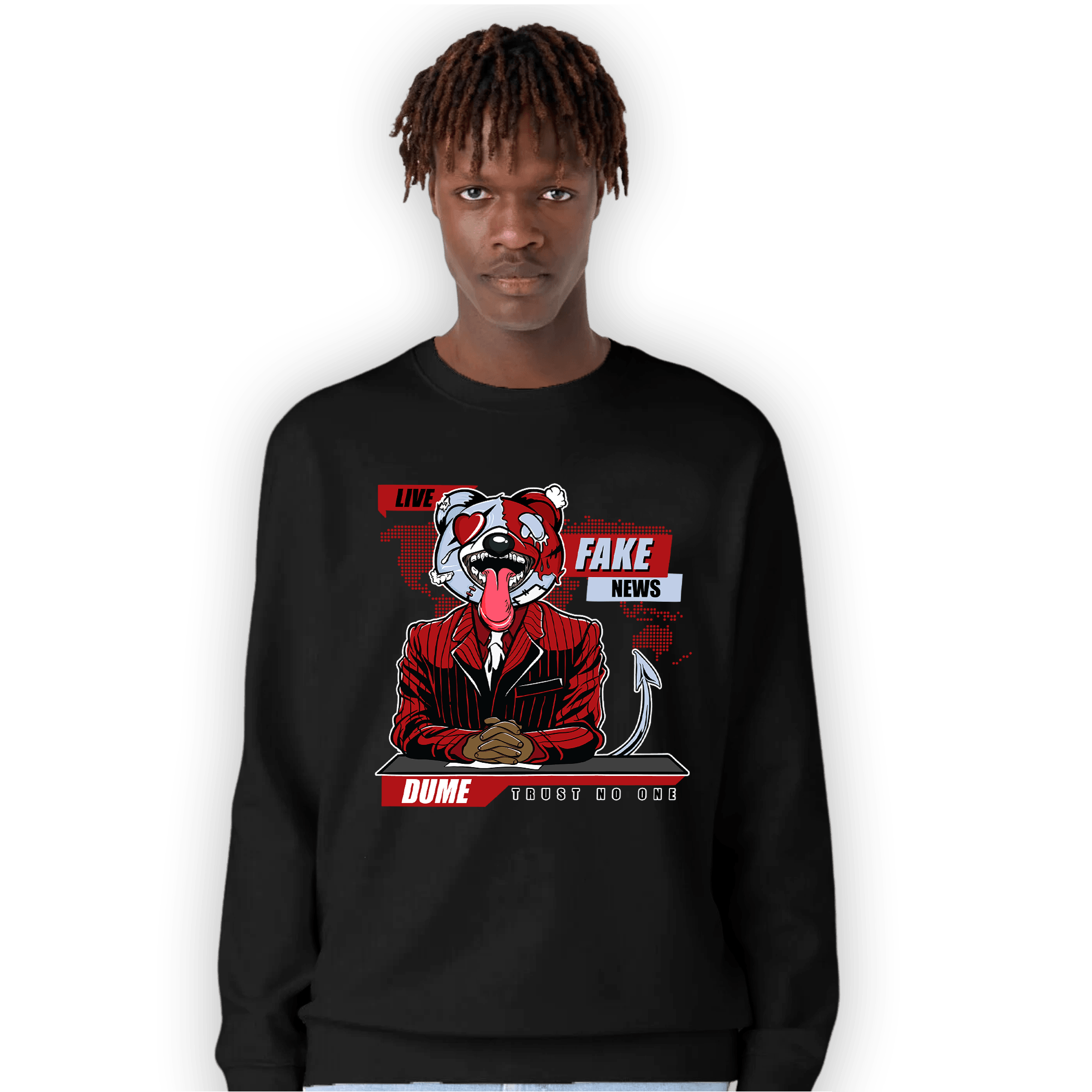 Cherry 11s Sweatshirt Match News Presenter BER - NastyJamz