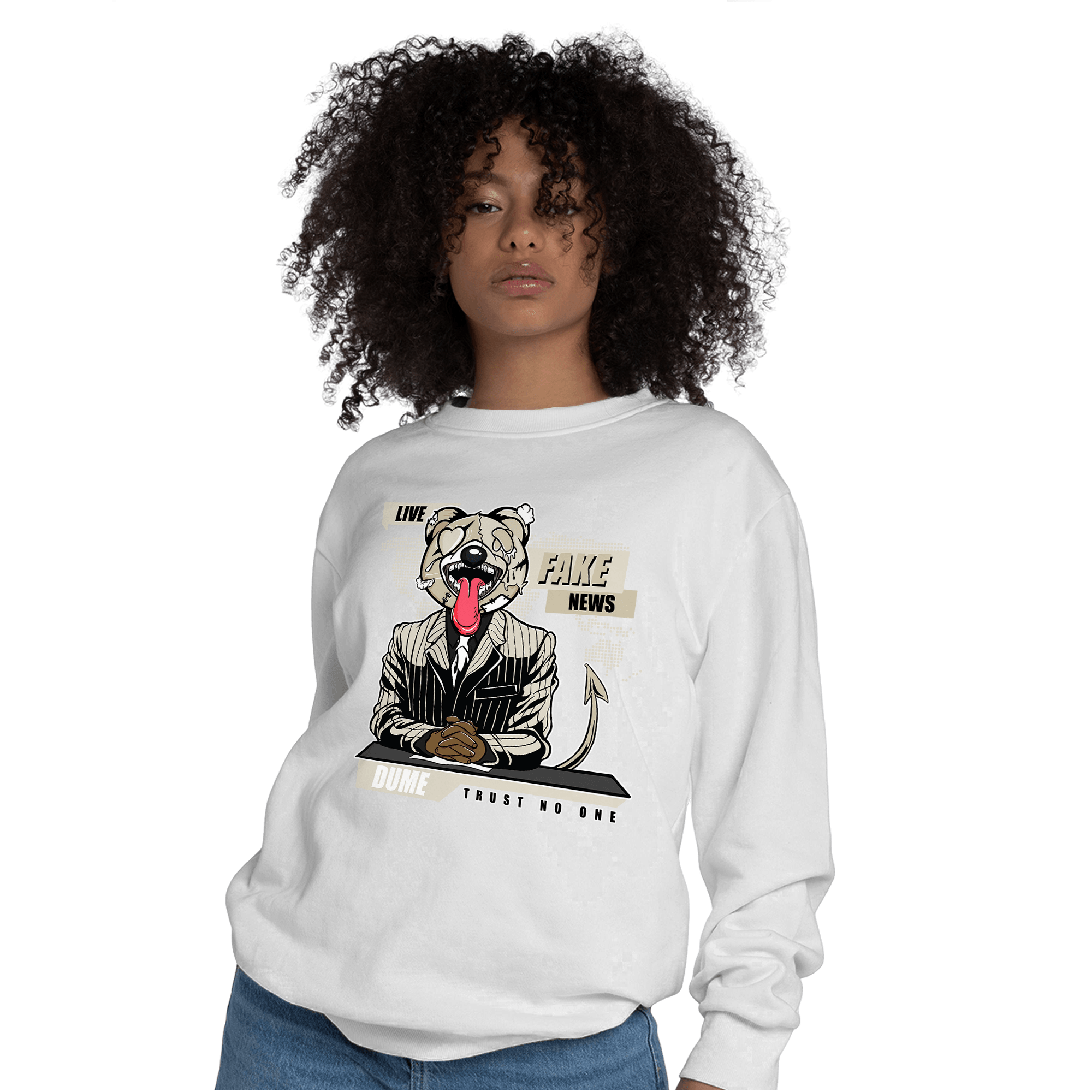 Gratitude 11s Sweatshirt Match News Presenter BER - NastyJamz