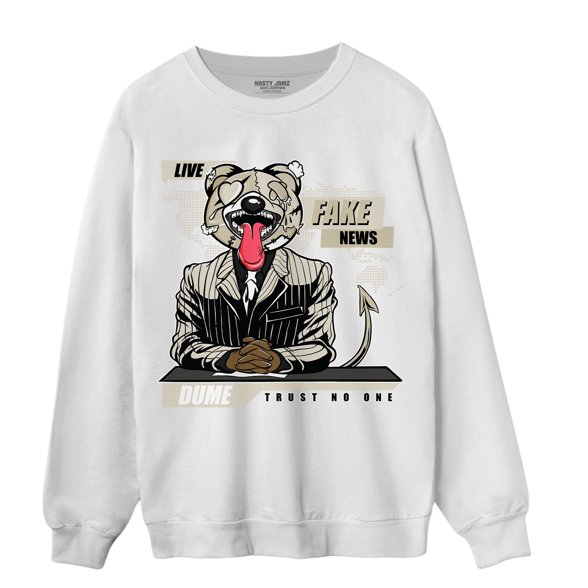 Gratitude 11s Sweatshirt Match News Presenter BER - NastyJamz