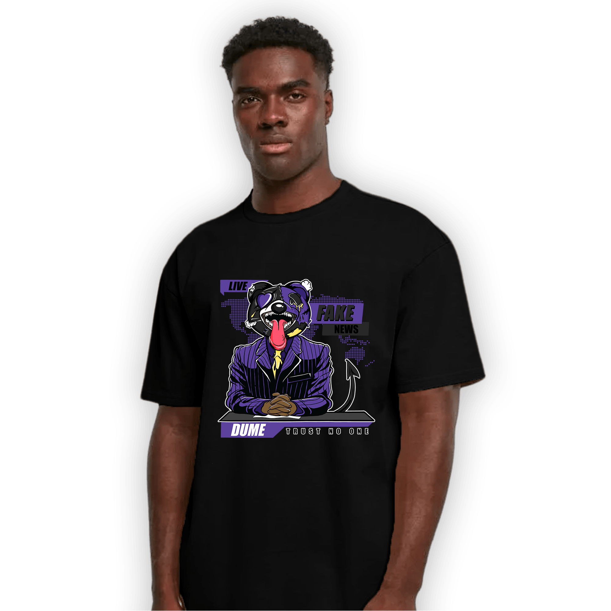 Field Purple 12s T Shirt Match News Presenter BER - NastyJamz