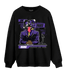 Field Purple 12s Sweatshirt Match News Presenter BER - NastyJamz
