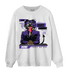 Field Purple 12s Sweatshirt Match News Presenter BER - NastyJamz