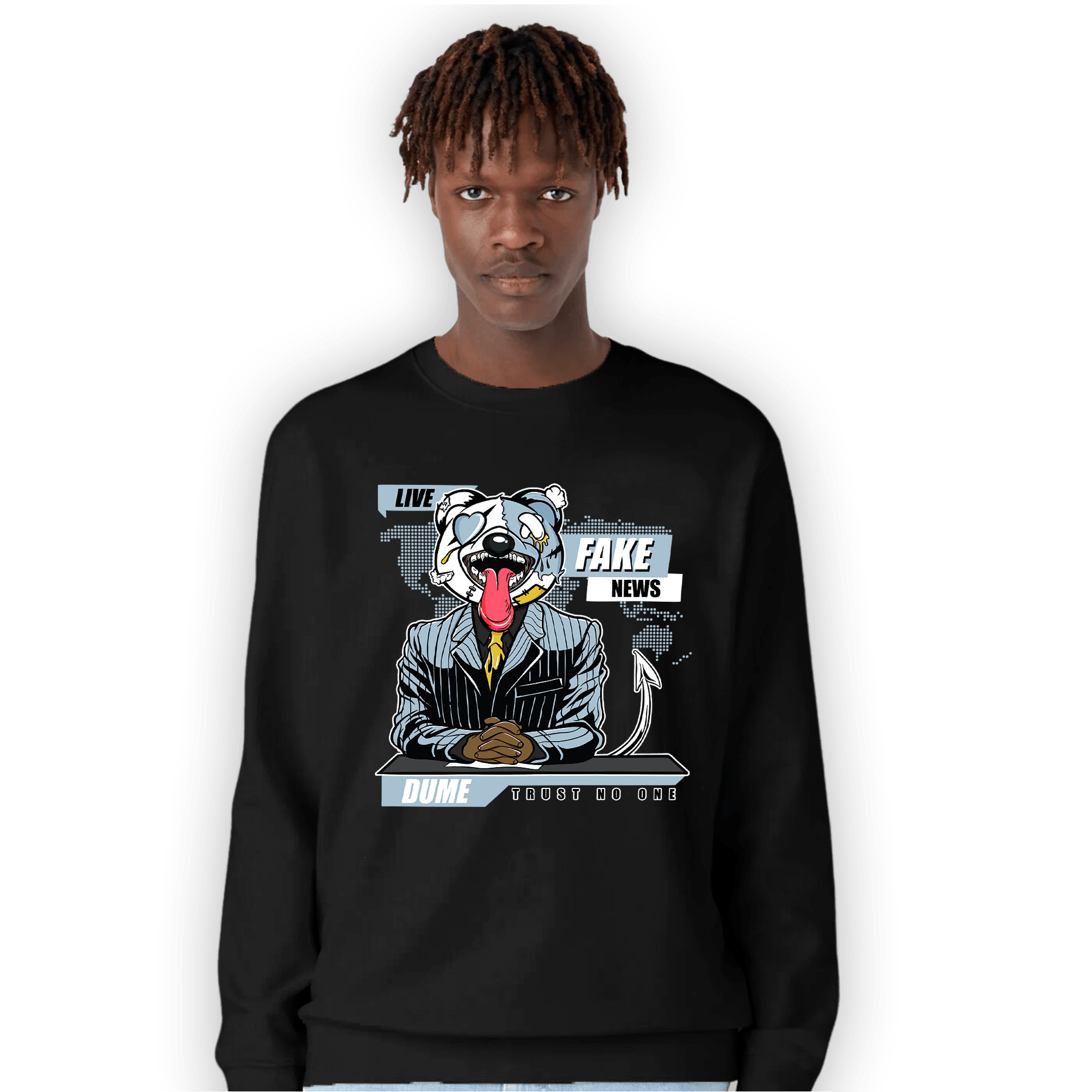 Blue Grey 13s Sweatshirt Match News Presenter BER - NastyJamz
