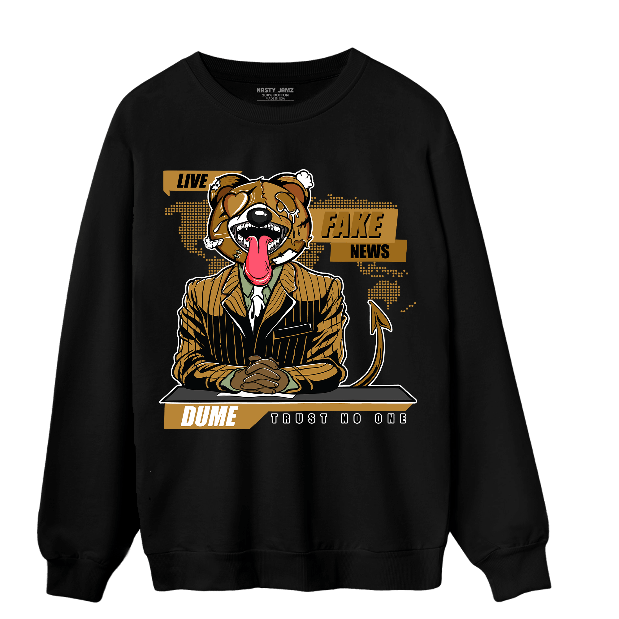 Wheat 13s Sweatshirt Match News Presenter BER - NastyJamz