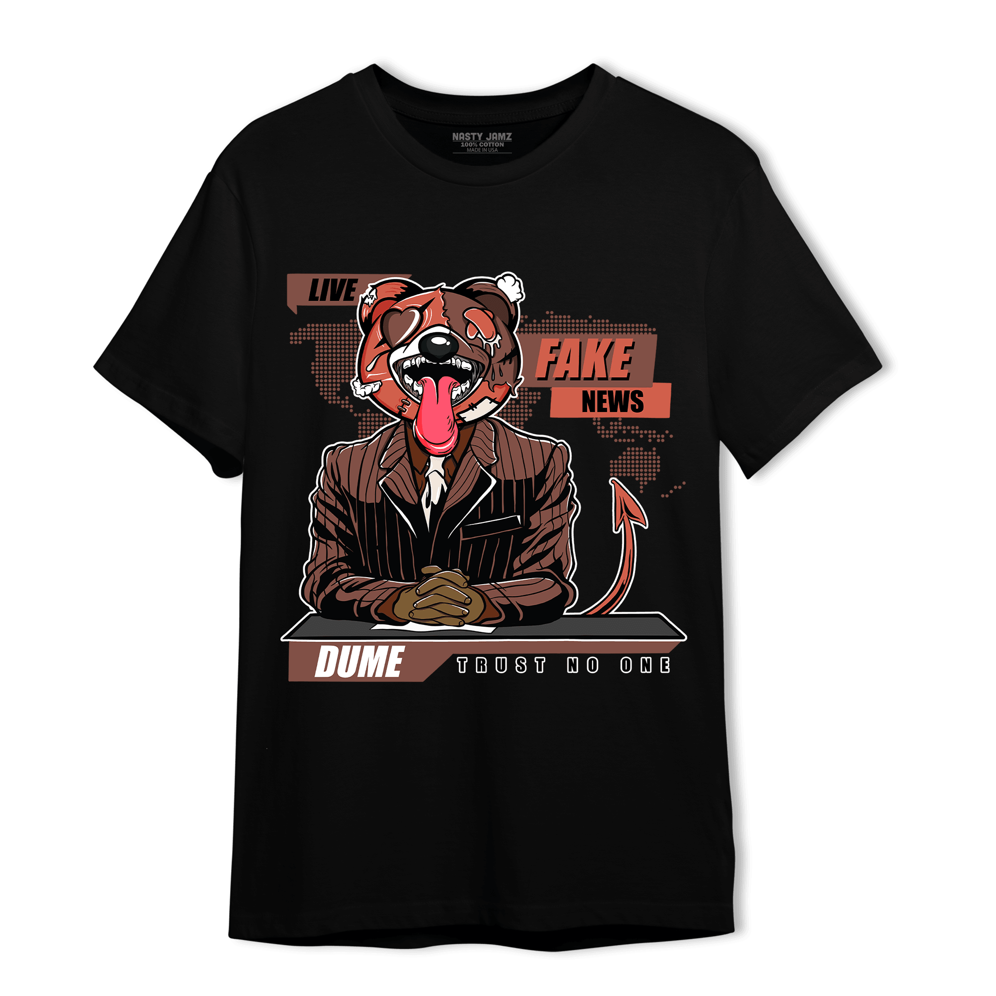 High OG Dusted Clay 1s T Shirt Match News Presenter BER - NastyJamz