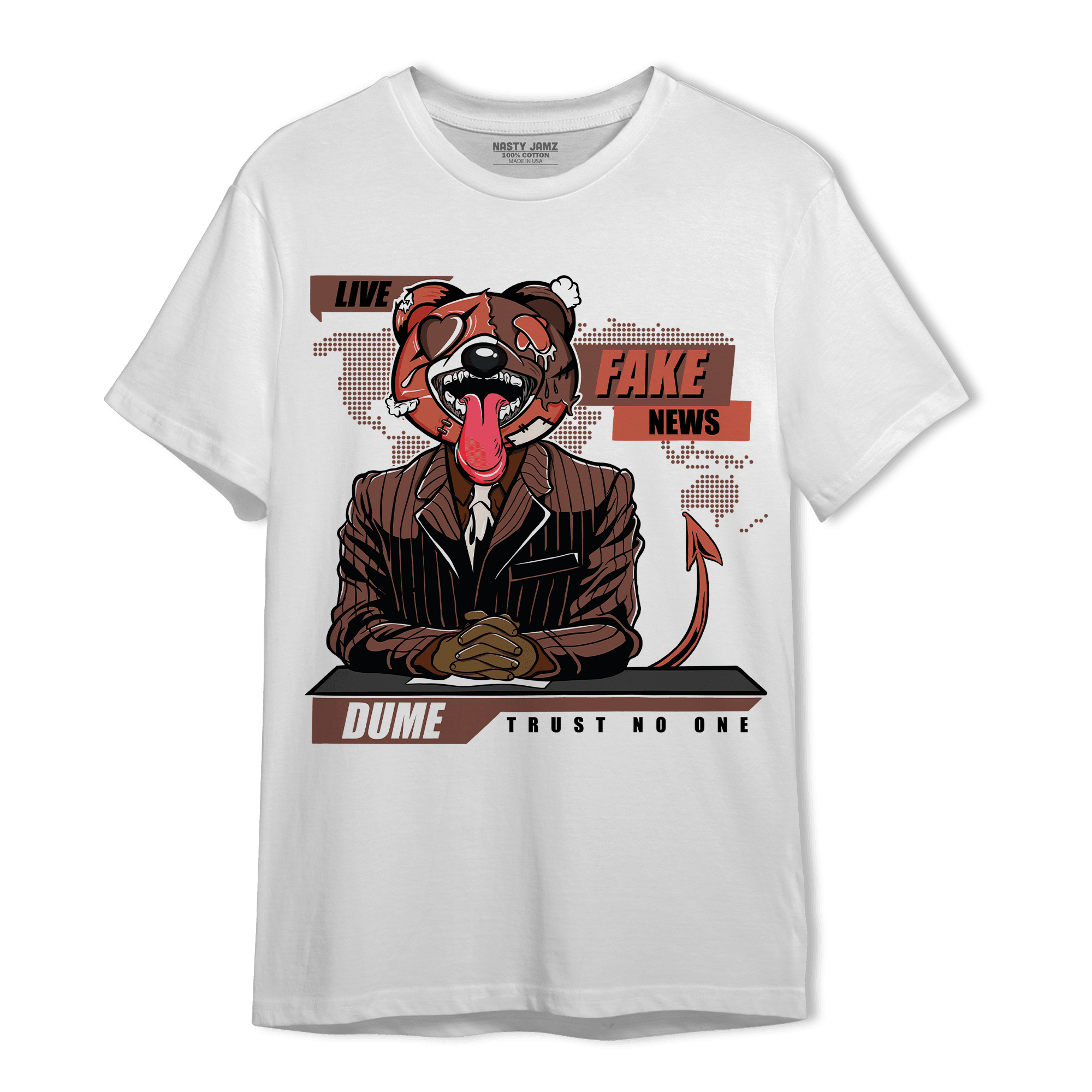 High OG Dusted Clay 1s T Shirt Match News Presenter BER - NastyJamz