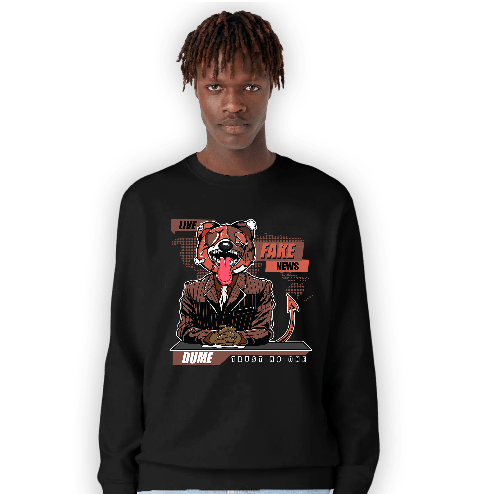 High OG Dusted Clay 1s Sweatshirt Match News Presenter BER - NastyJamz