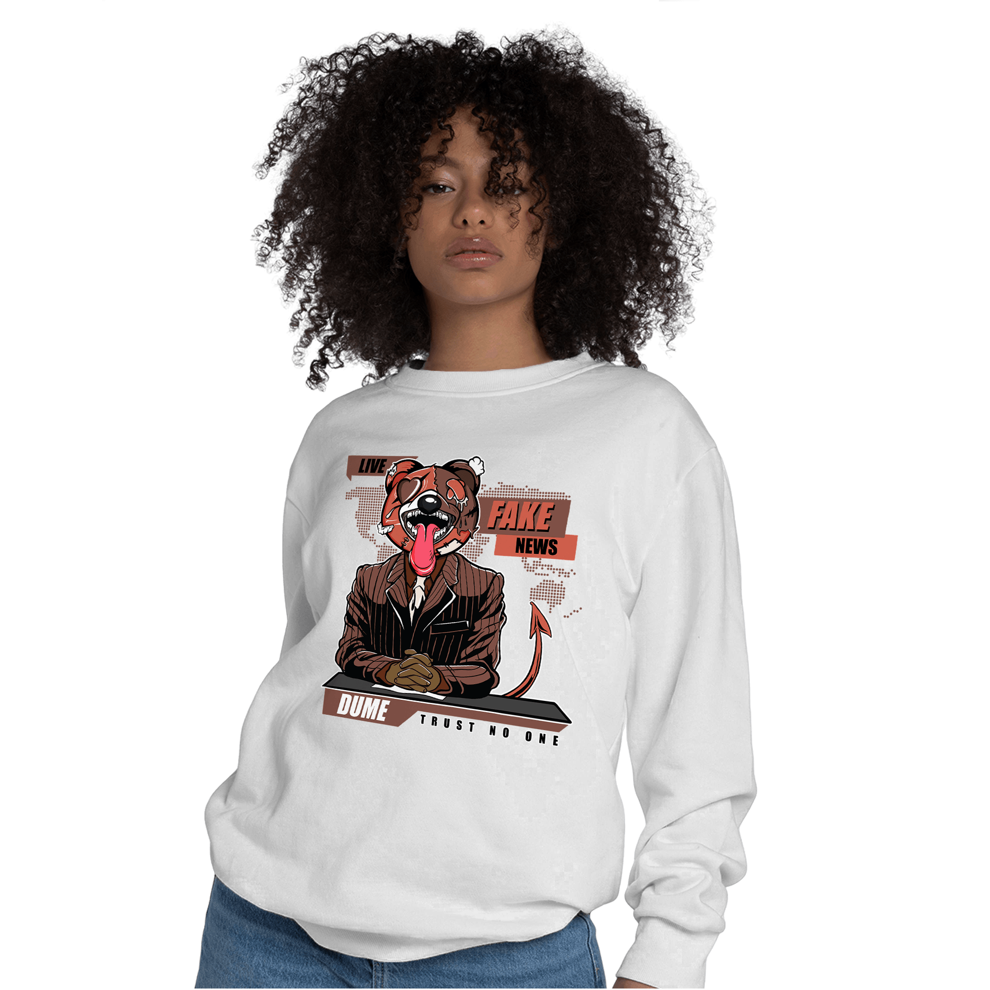 High OG Dusted Clay 1s Sweatshirt Match News Presenter BER - NastyJamz