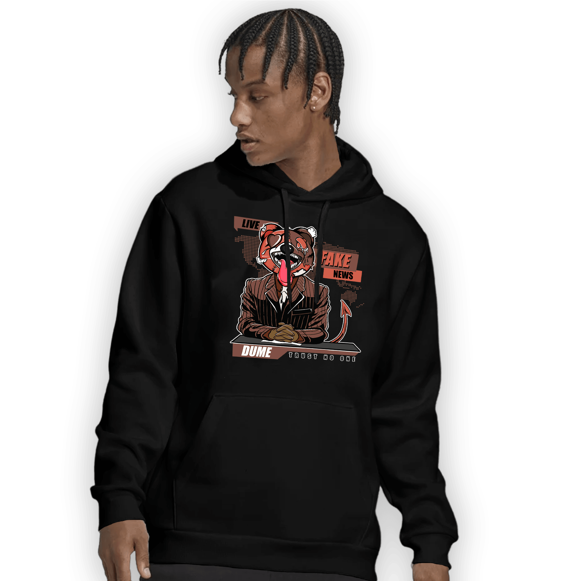 High OG Dusted Clay 1s Hoodie Match News Presenter BER - NastyJamz
