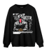 Retro High OG Black White 1s Sweatshirt Match News Presenter BER - NastyJamz