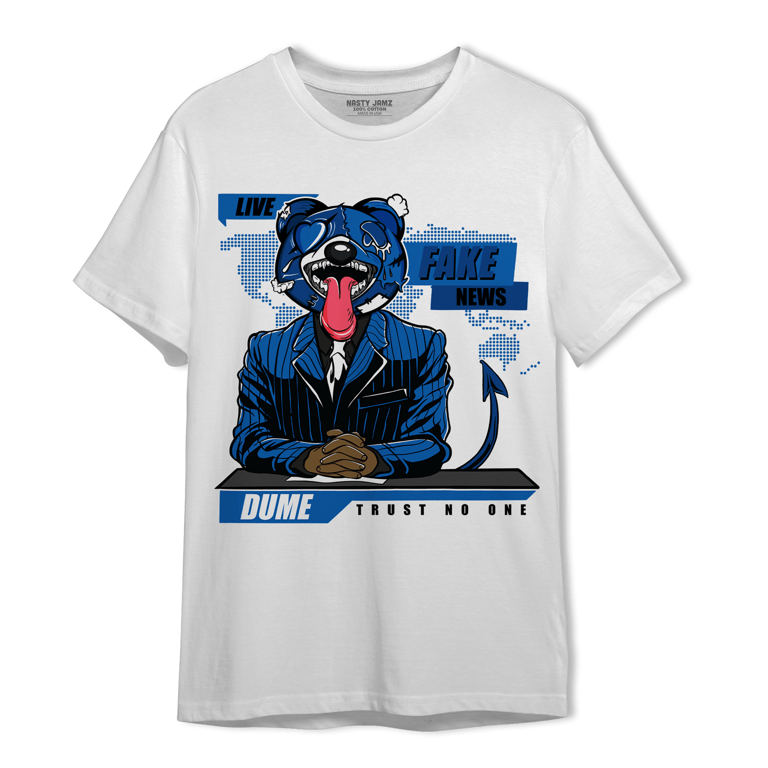 Royal Reimagined 1s T Shirt Match News Presenter BER - NastyJamz