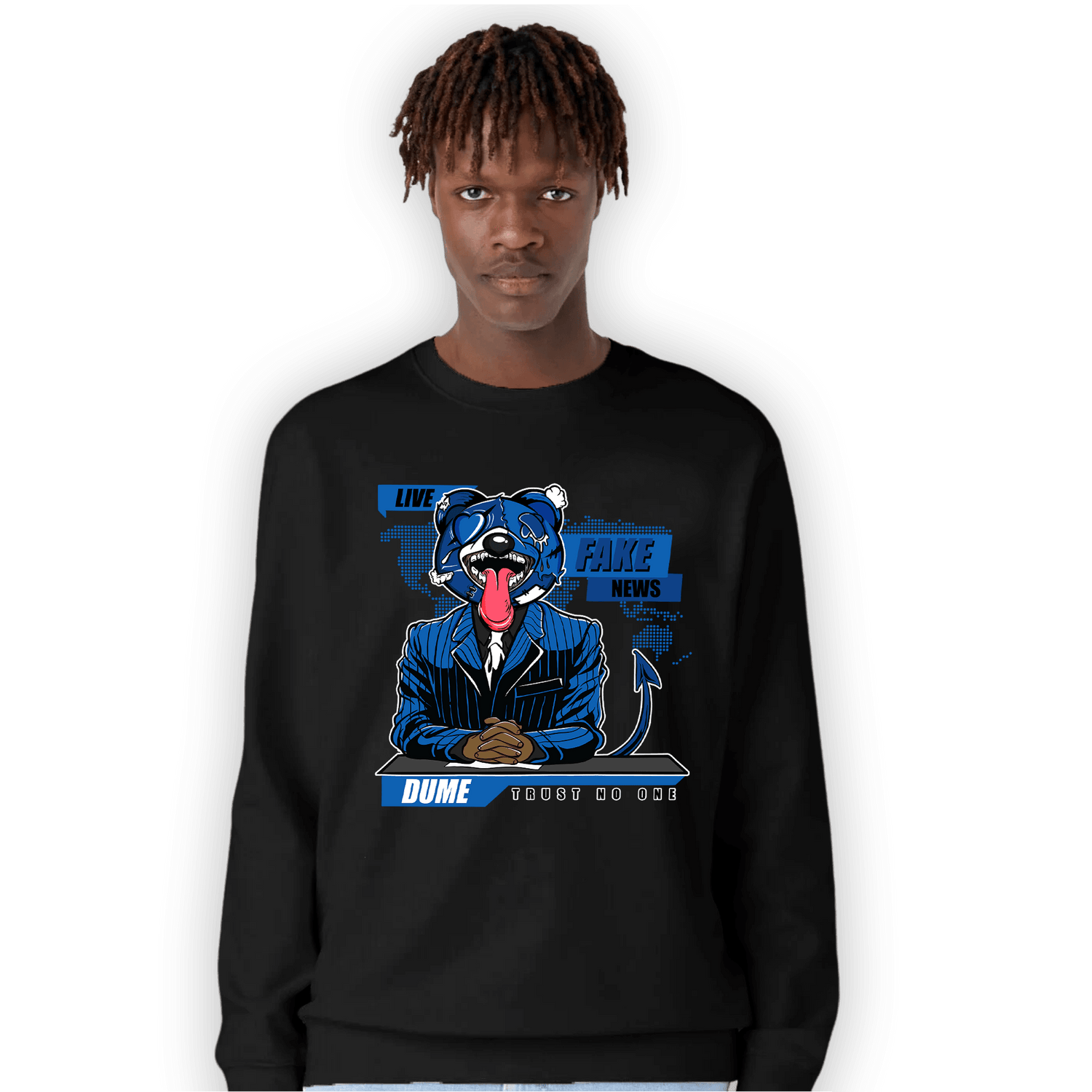 Royal Reimagined 1s Sweatshirt Match News Presenter BER - NastyJamz