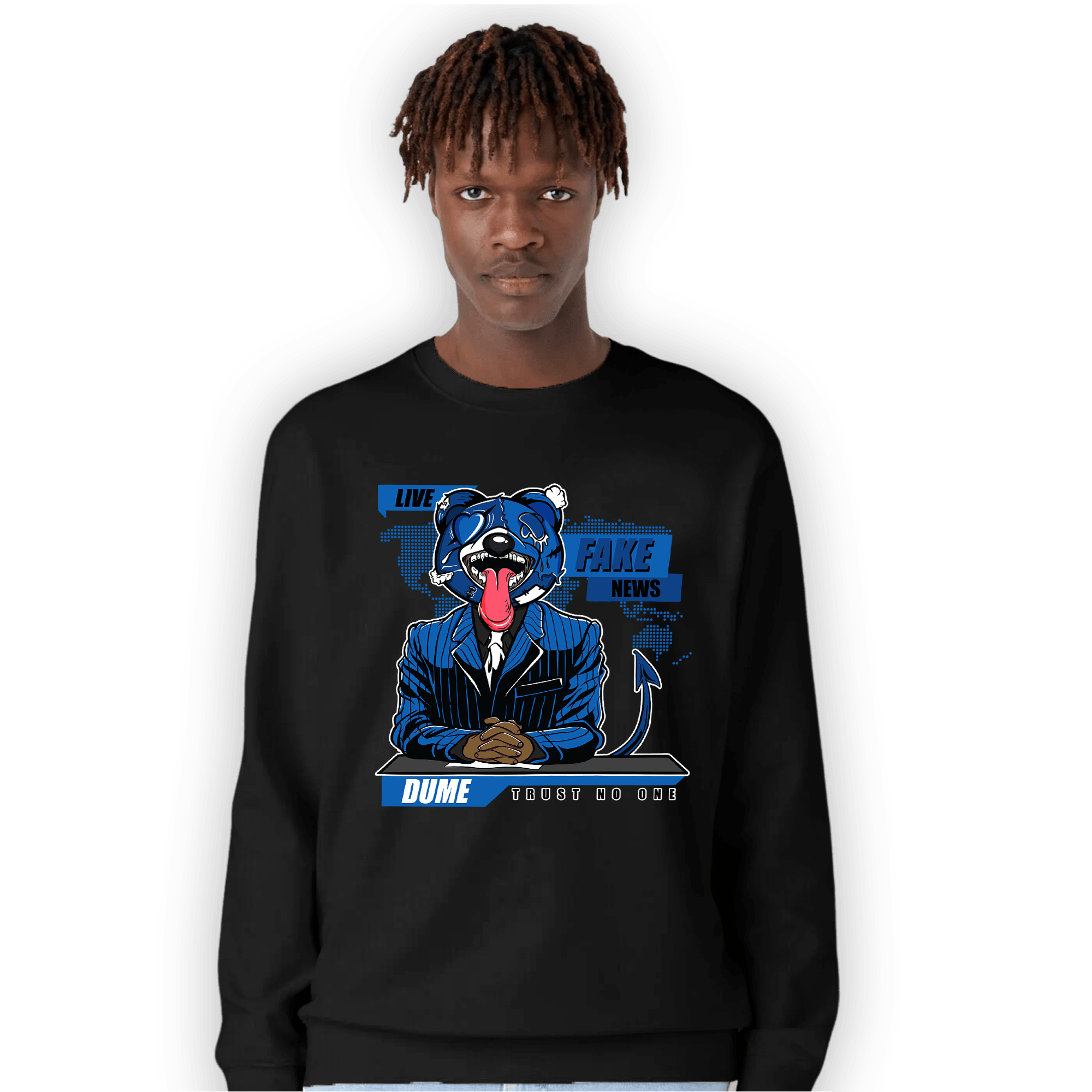 Royal Reimagined 1s Sweatshirt Match News Presenter BER - NastyJamz