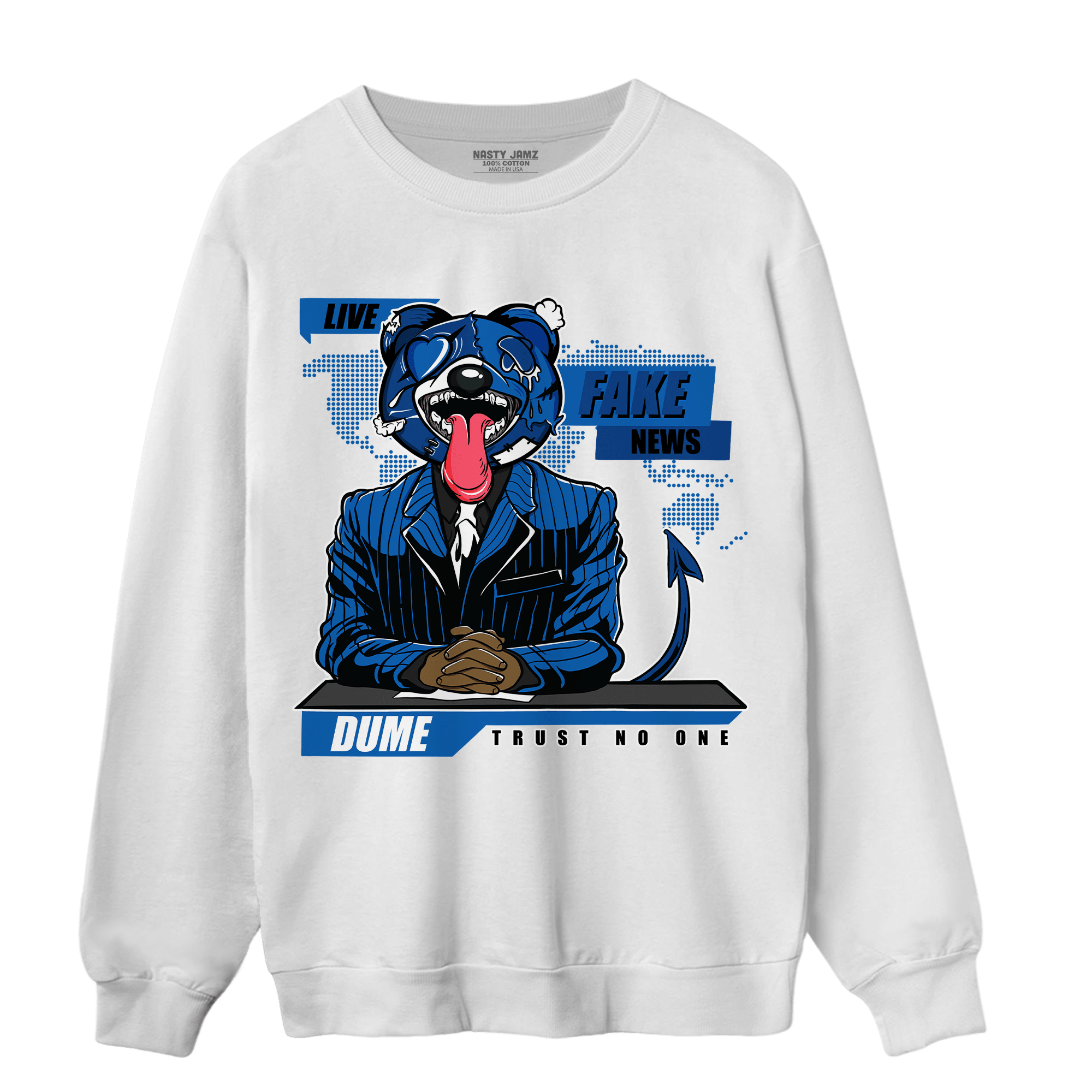Royal Reimagined 1s Sweatshirt Match News Presenter BER - NastyJamz