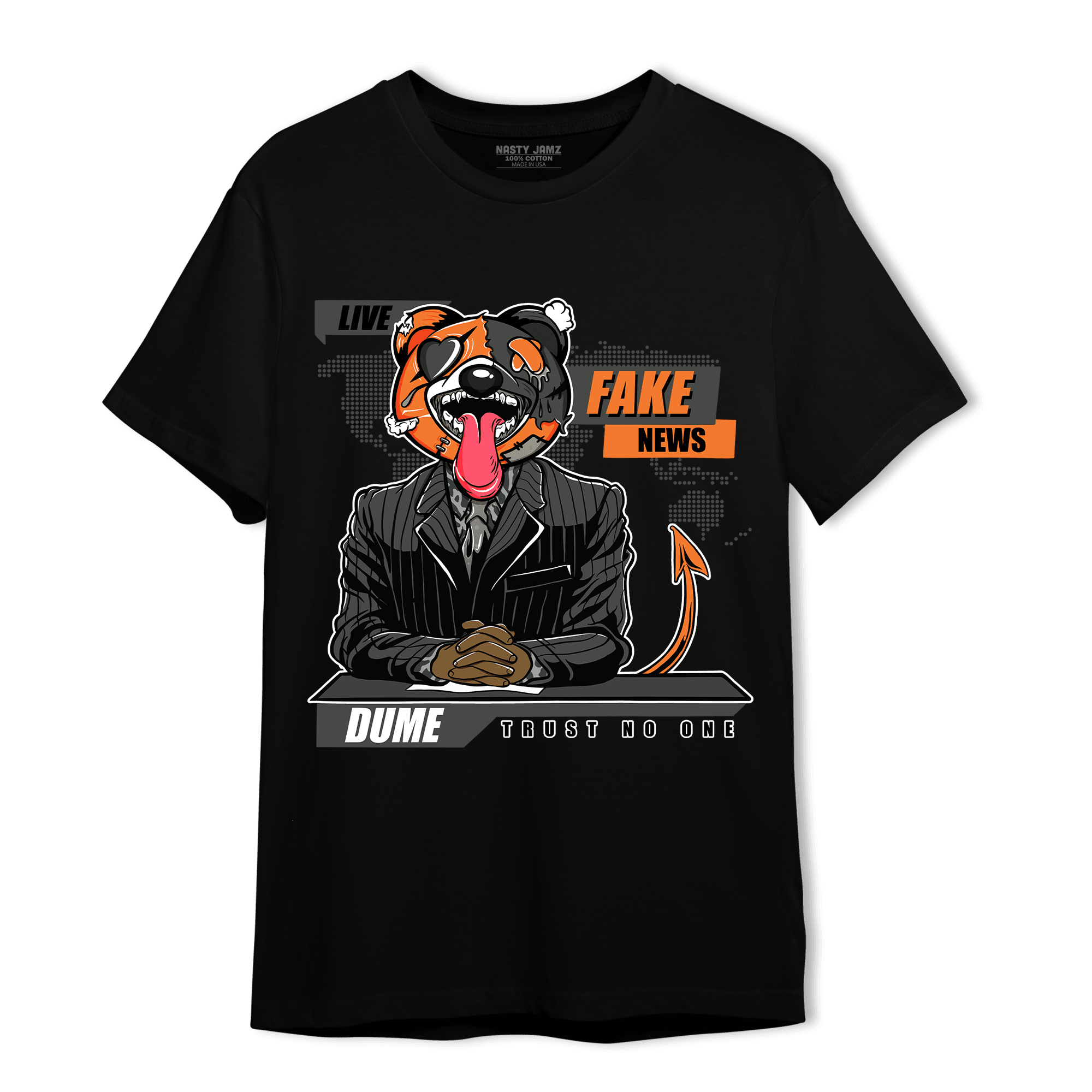 Fear Pack 3s T Shirt Match News Presenter BER - NastyJamz