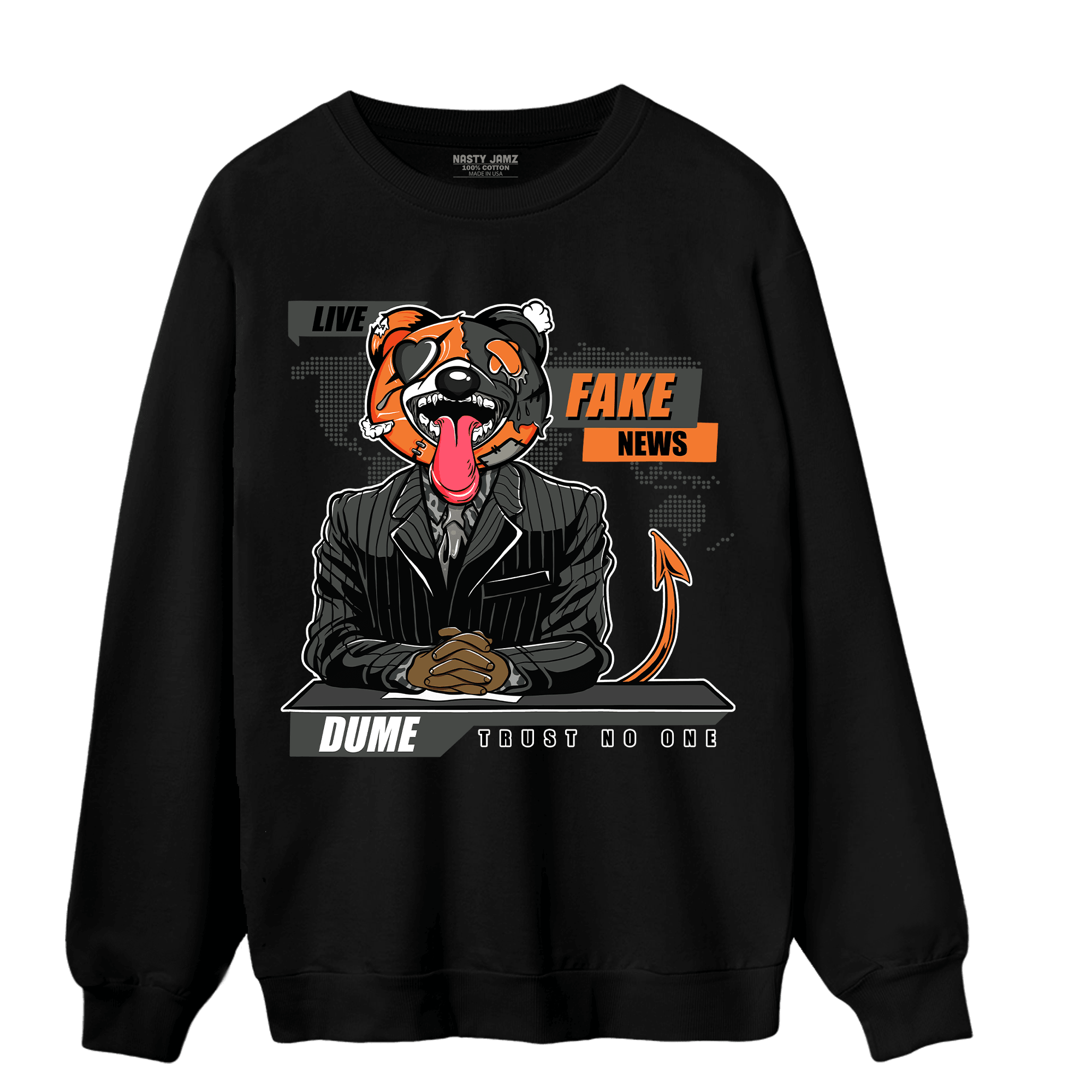 Fear Pack 3s Sweatshirt Match News Presenter BER - NastyJamz