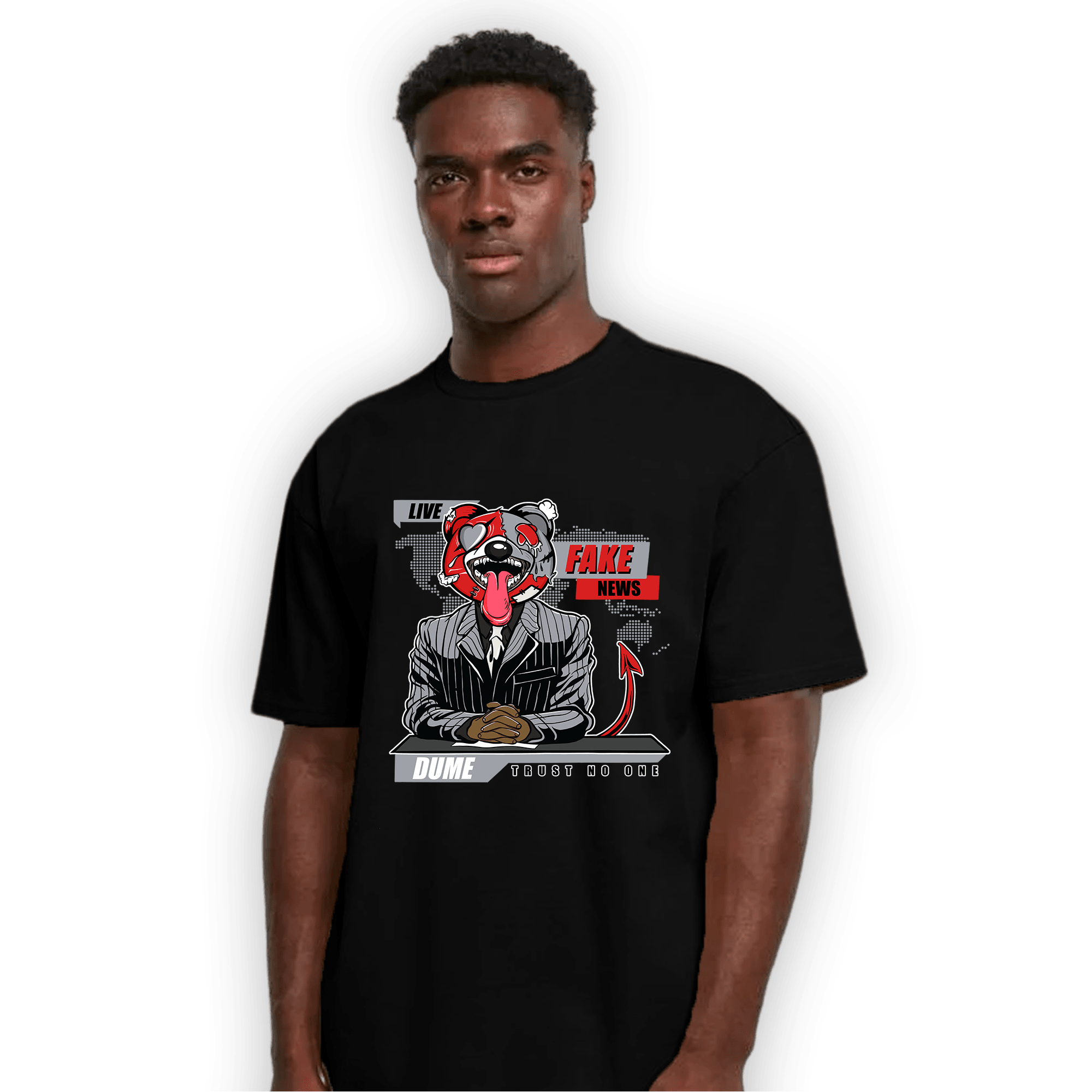Bred Reimagined 4s T Shirt Match News Presenter BER - NastyJamz