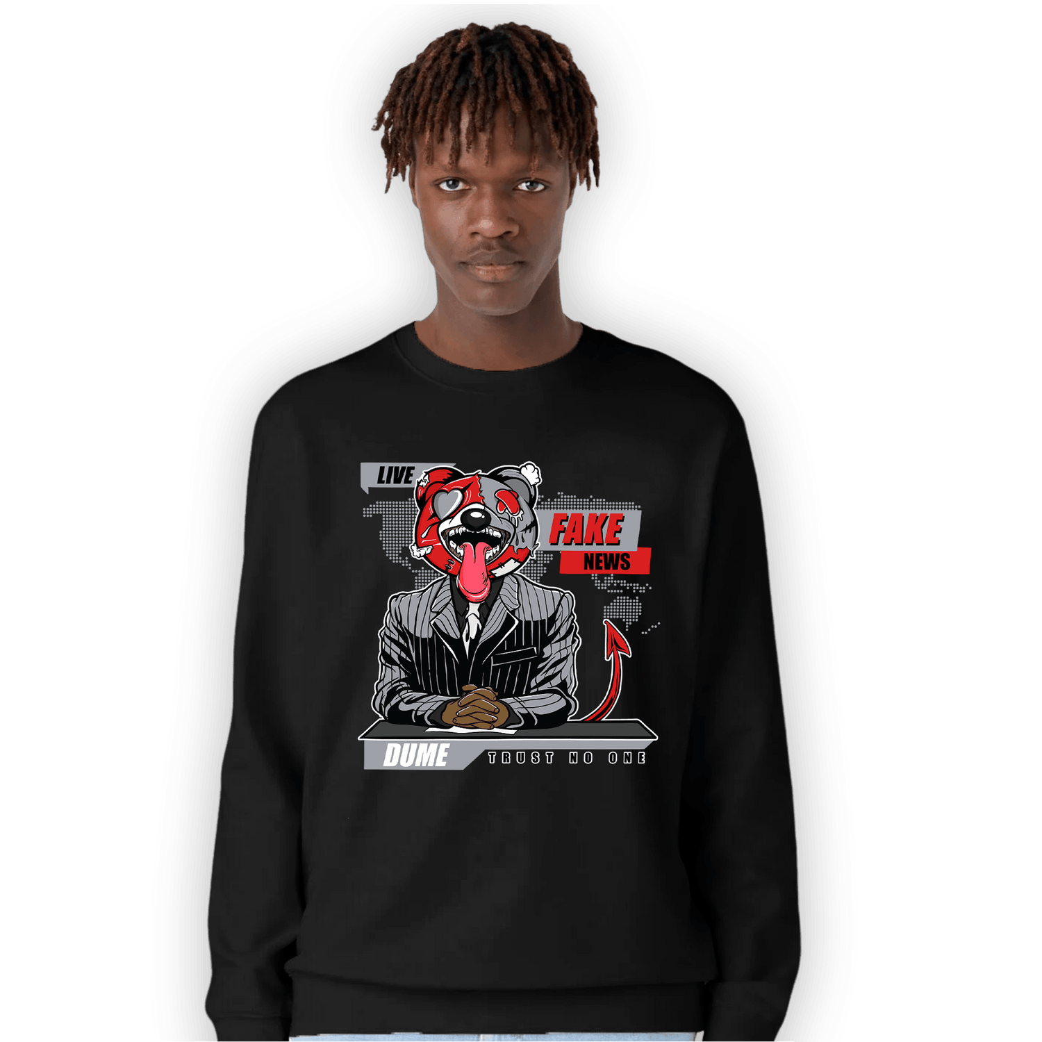 Bred Reimagined 4s Sweatshirt Match News Presenter BER - NastyJamz