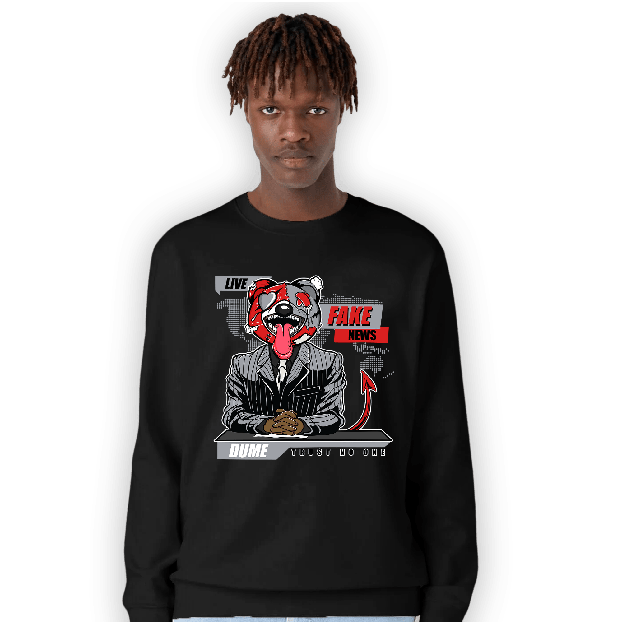 Bred Reimagined 4s Sweatshirt Match News Presenter BER - NastyJamz