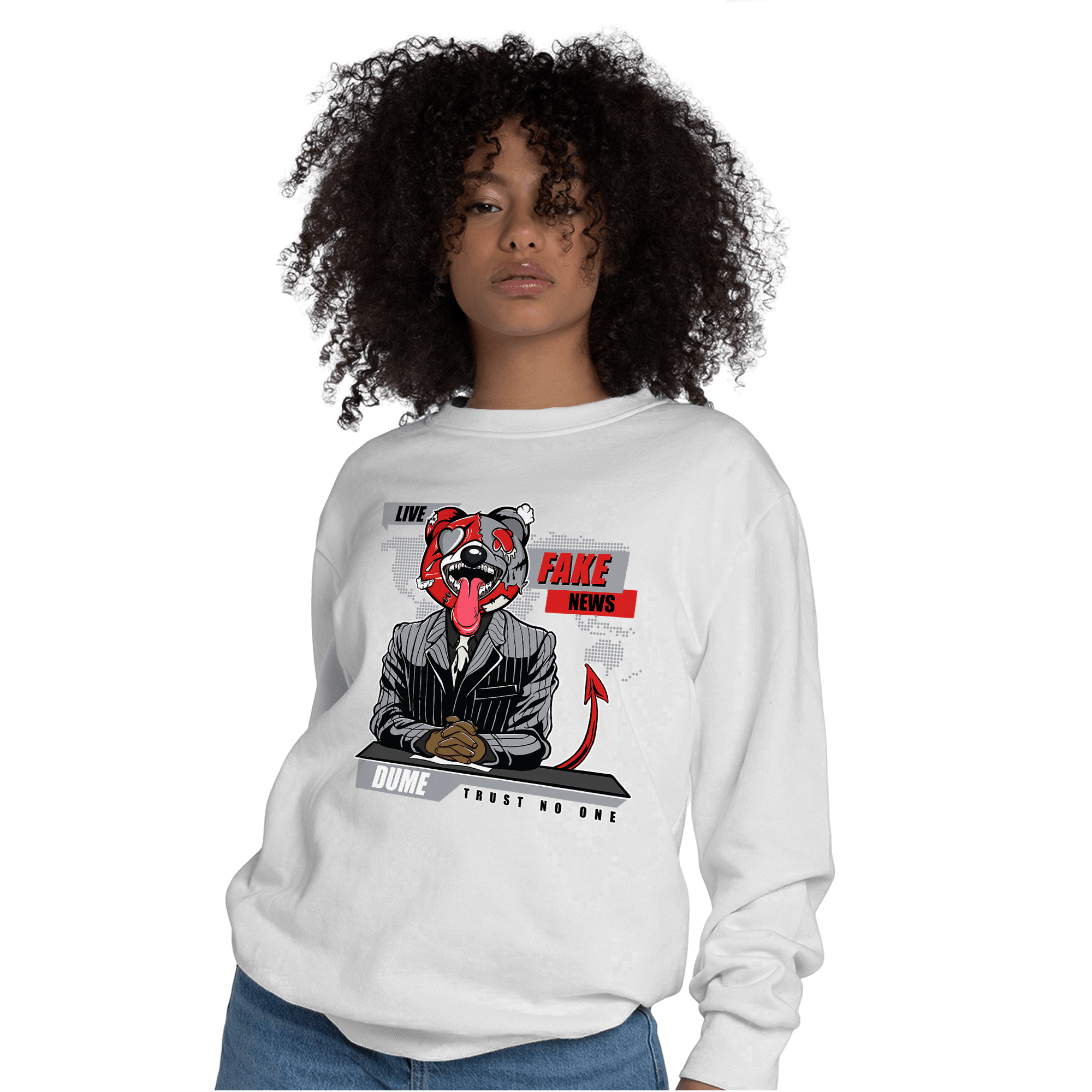 Bred Reimagined 4s Sweatshirt Match News Presenter BER - NastyJamz