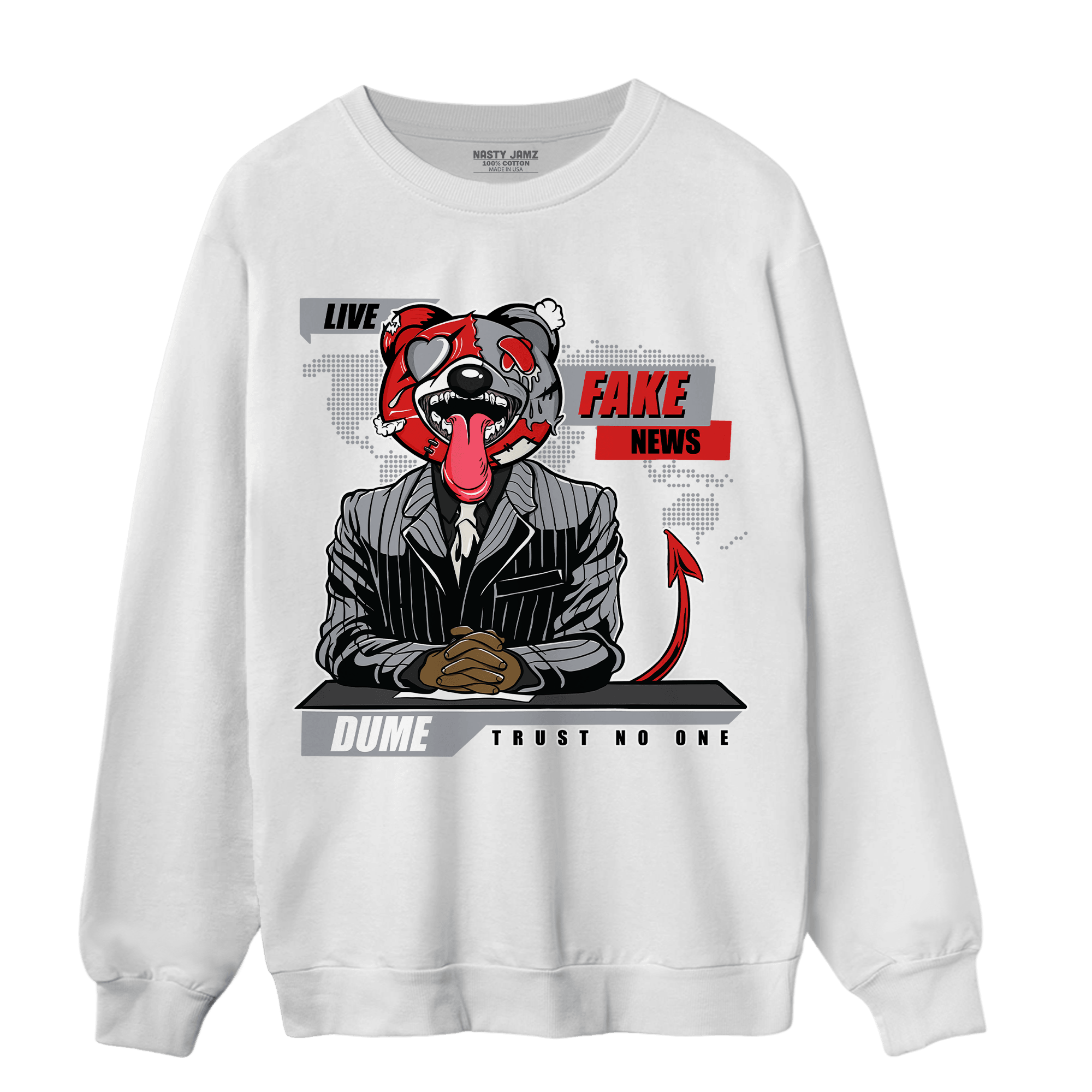 Bred Reimagined 4s Sweatshirt Match News Presenter BER - NastyJamz