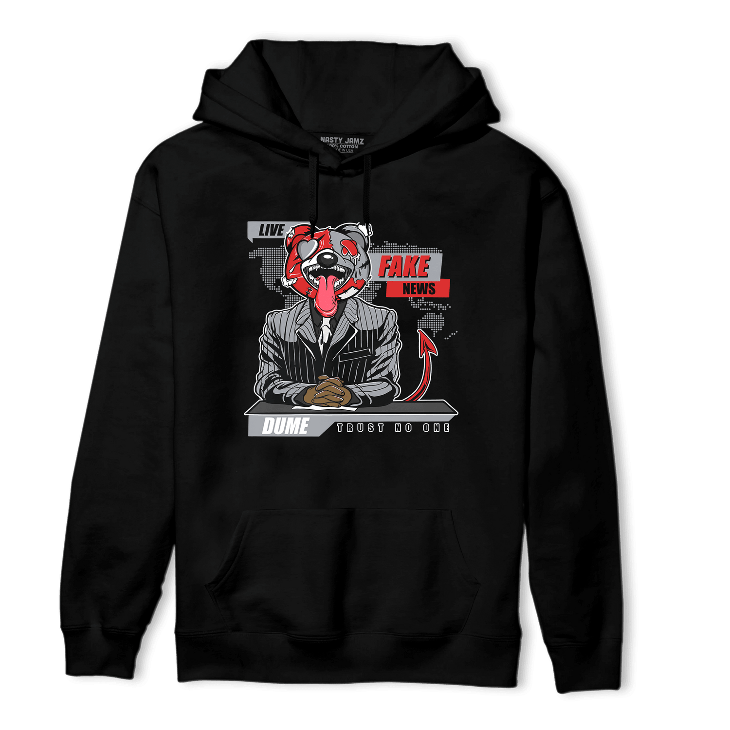 Bred Reimagined 4s Hoodie Match News Presenter BER - NastyJamz