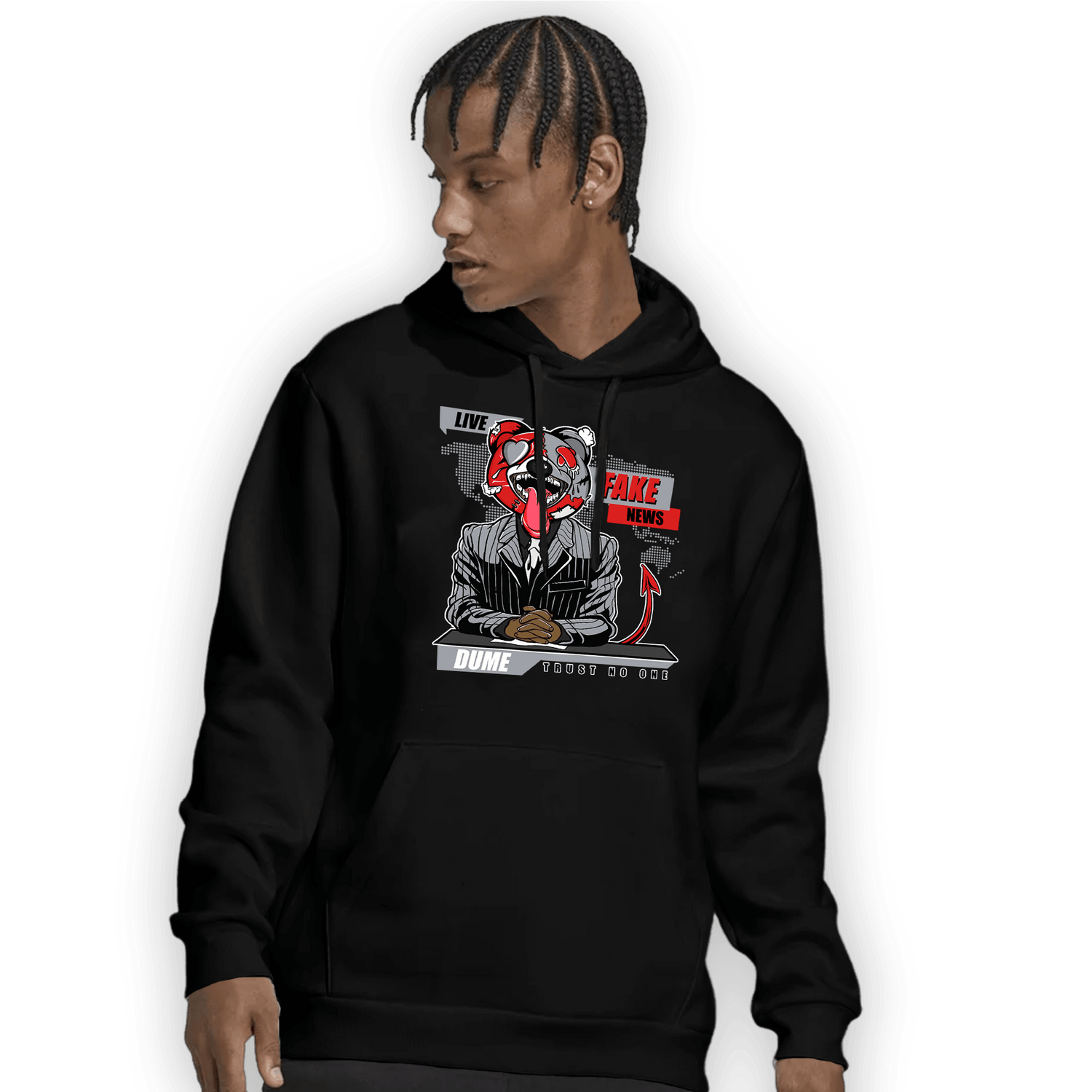 Bred Reimagined 4s Hoodie Match News Presenter BER - NastyJamz