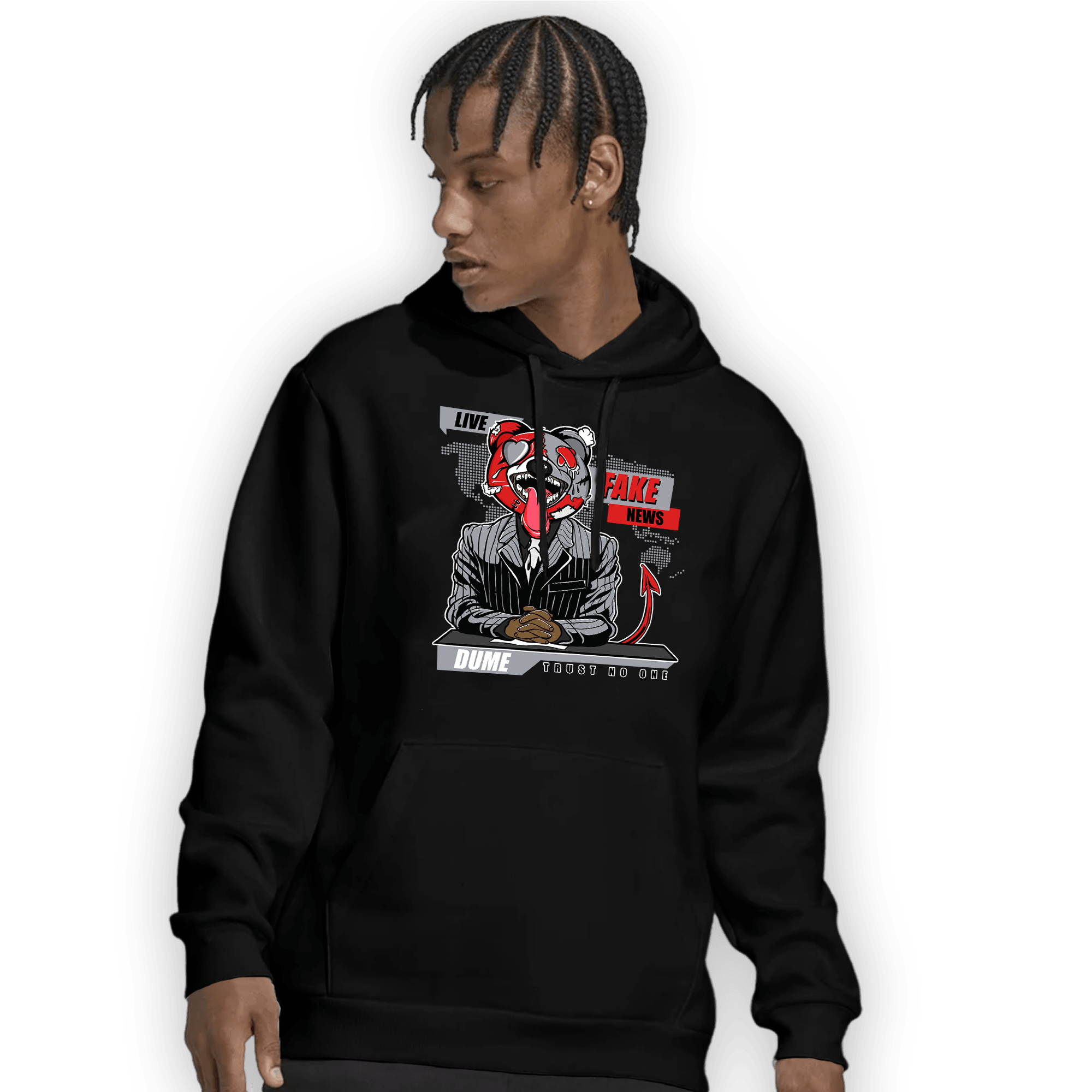 Bred Reimagined 4s Hoodie Match News Presenter BER - NastyJamz