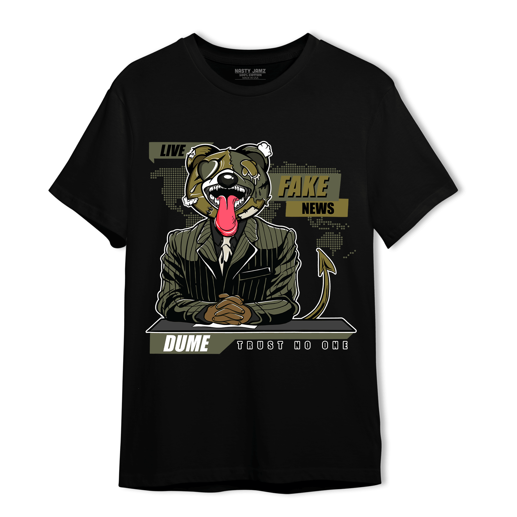 SE Craft Medium Olive 4s T Shirt Match News Presenter BER - NastyJamz