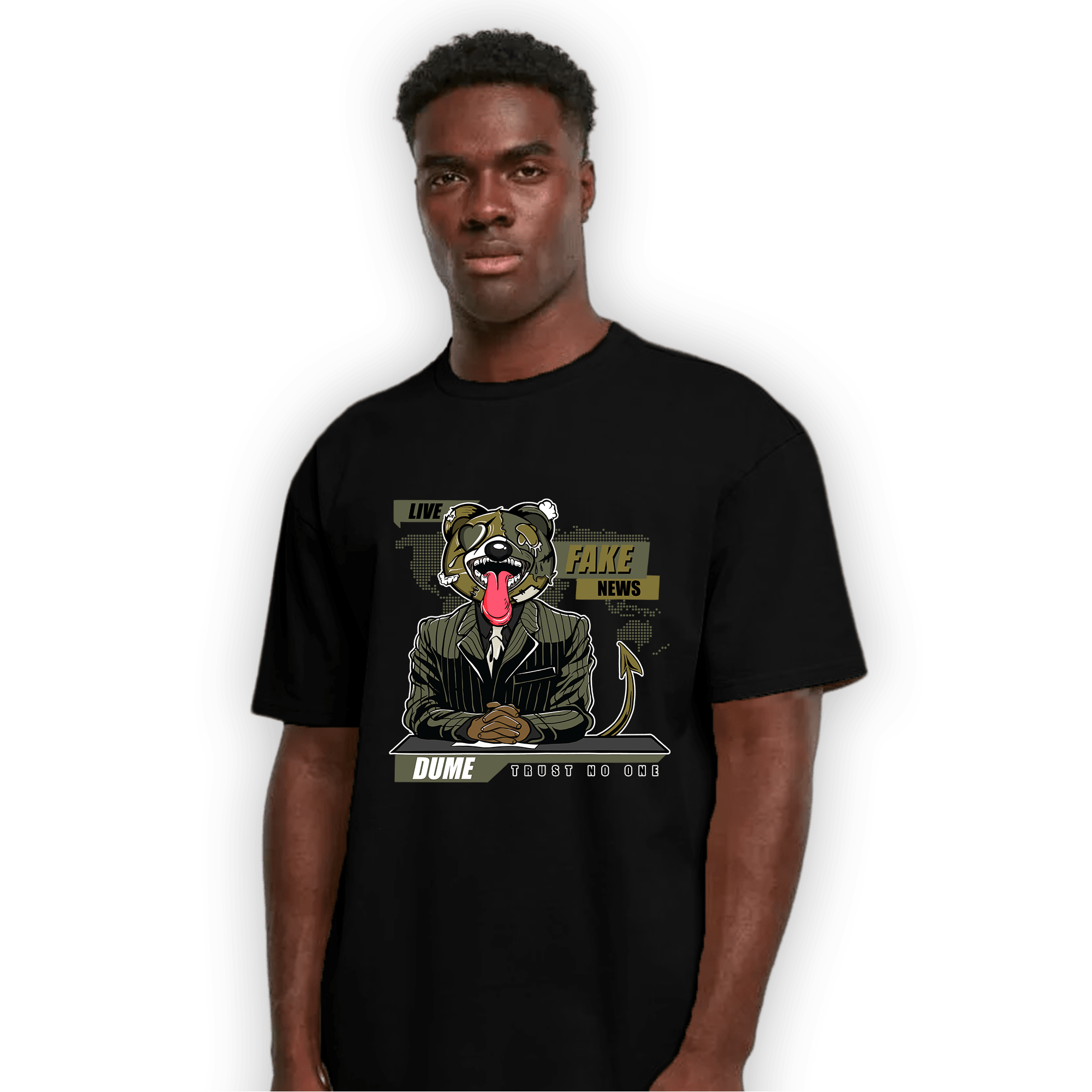 SE Craft Medium Olive 4s T Shirt Match News Presenter BER - NastyJamz