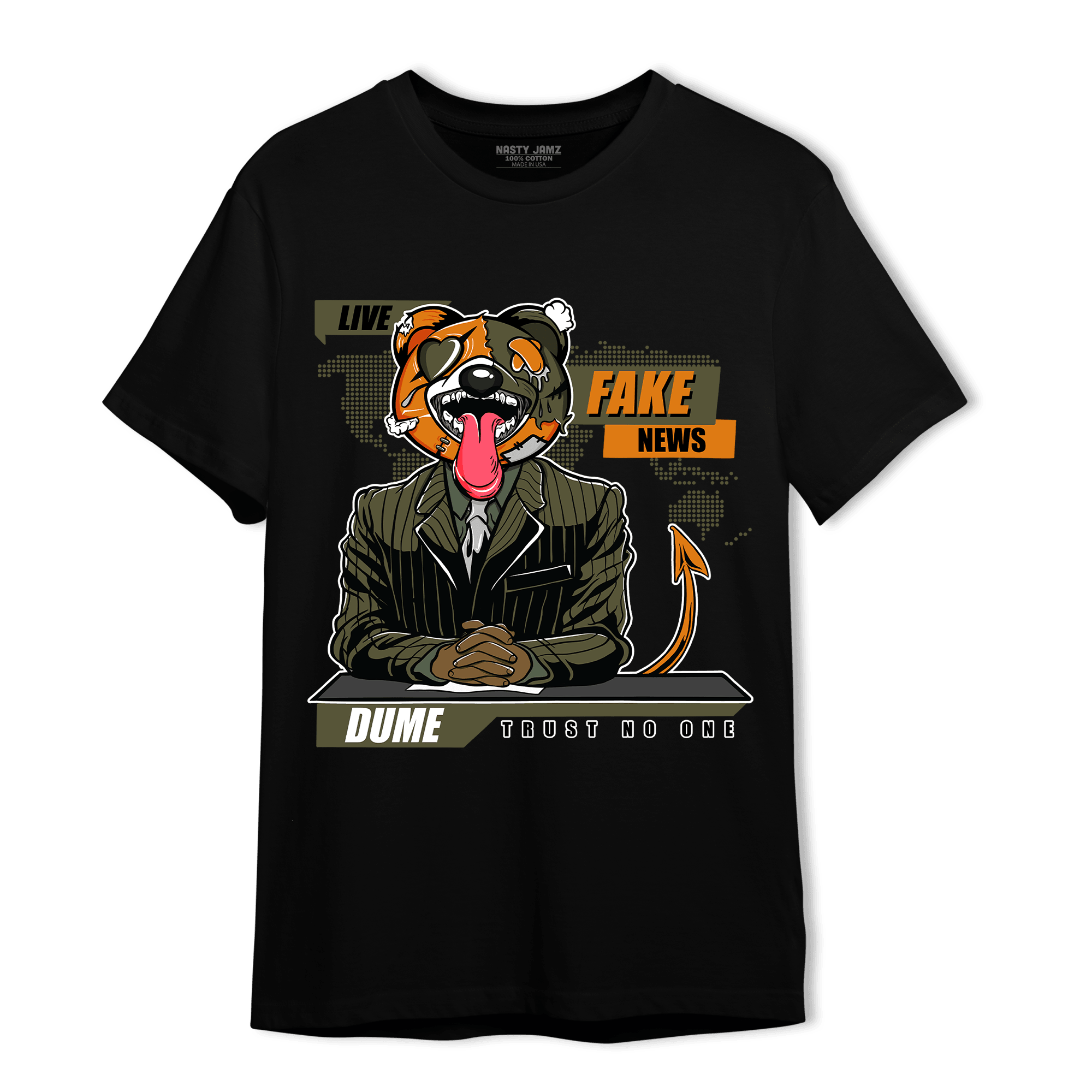 Olive 5s T Shirt Match News Presenter BER - NastyJamz