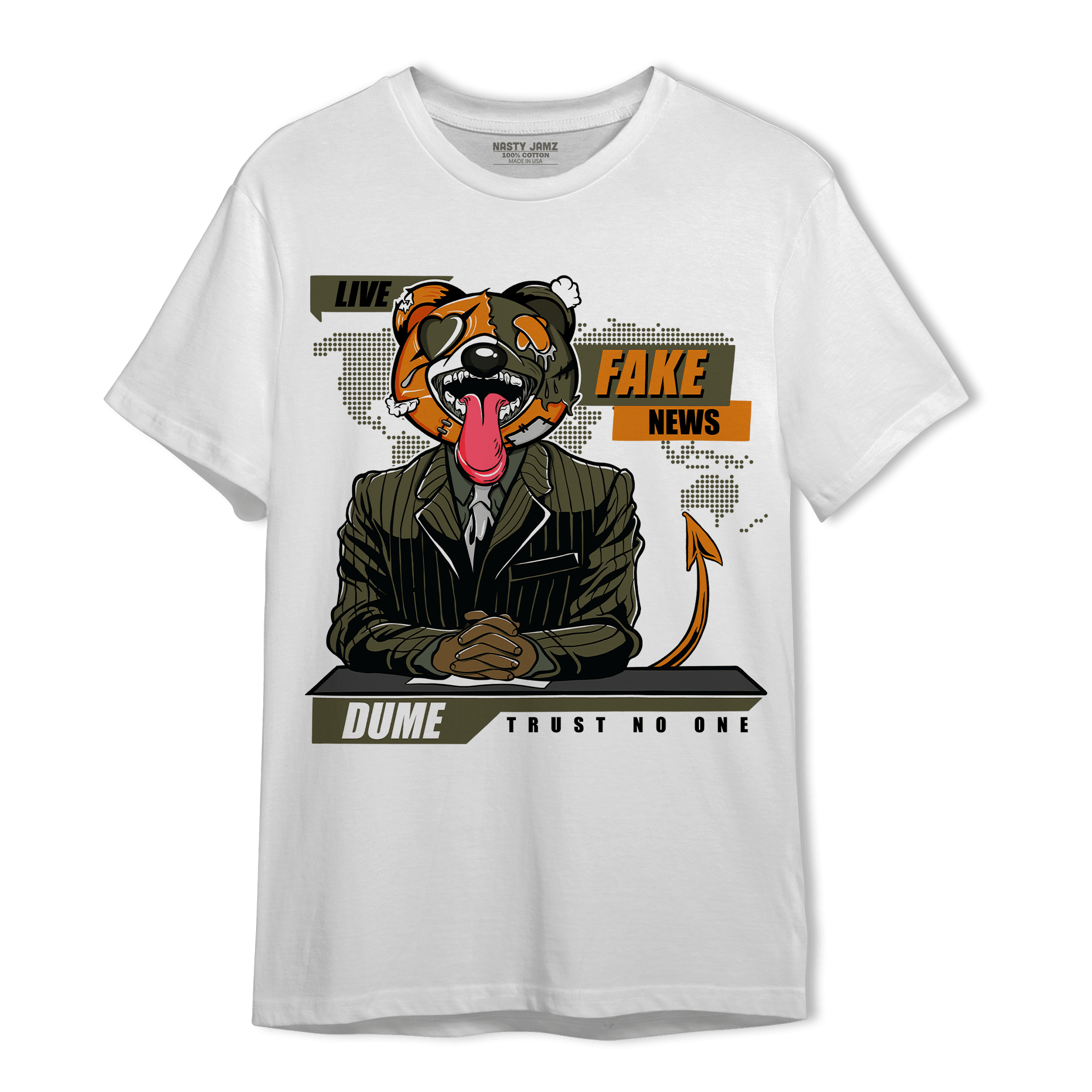 Olive 5s T Shirt Match News Presenter BER - NastyJamz