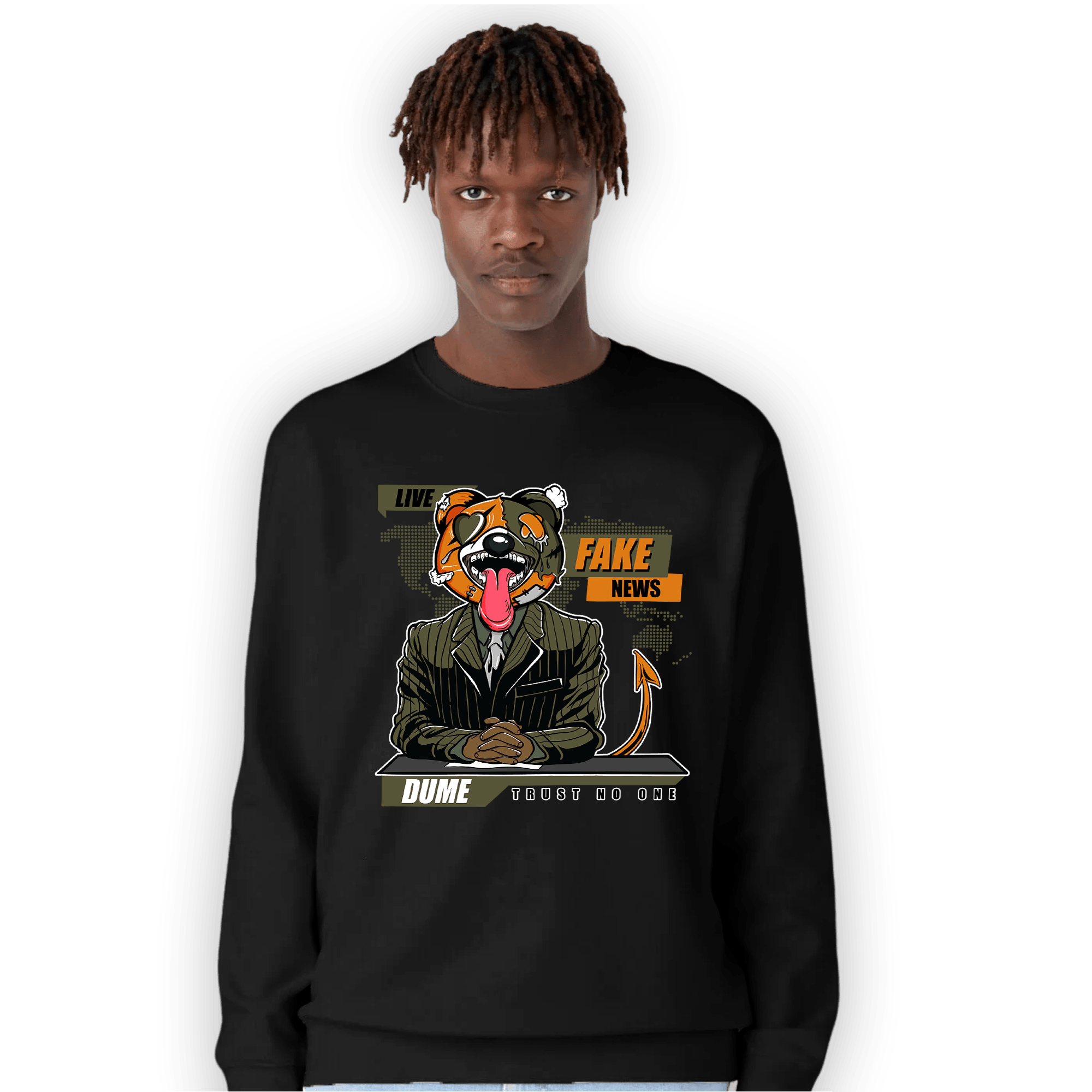 Olive 5s Sweatshirt Match News Presenter BER - NastyJamz