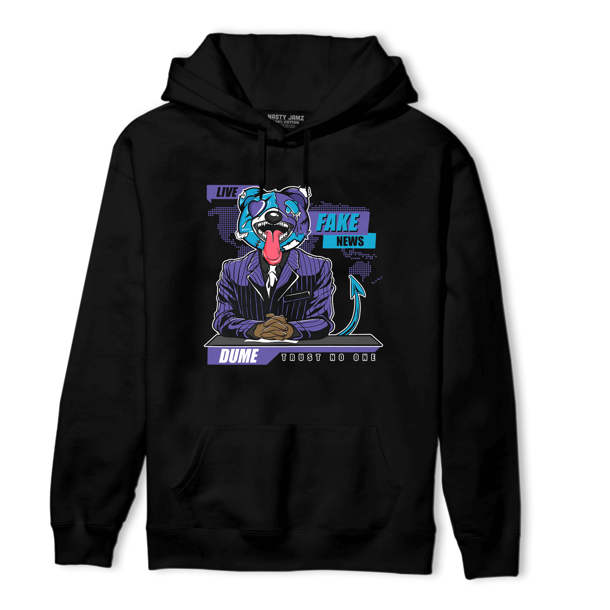 Aqua 6s Hoodie Match News Presenter BER - NastyJamz