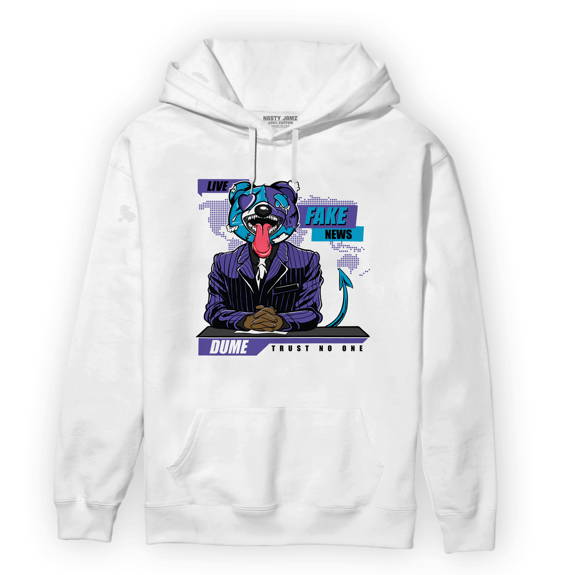 Aqua 6s Hoodie Match News Presenter BER - NastyJamz