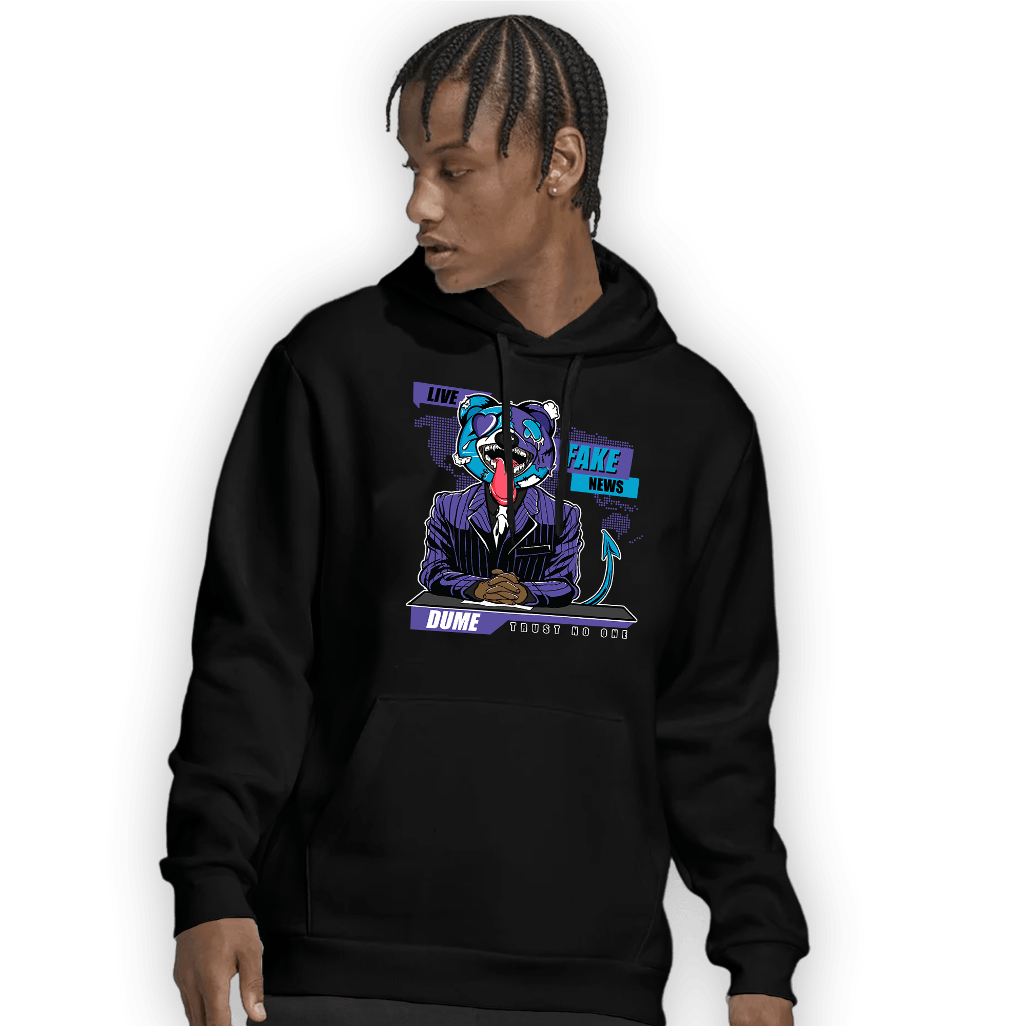 Aqua 6s Hoodie Match News Presenter BER - NastyJamz