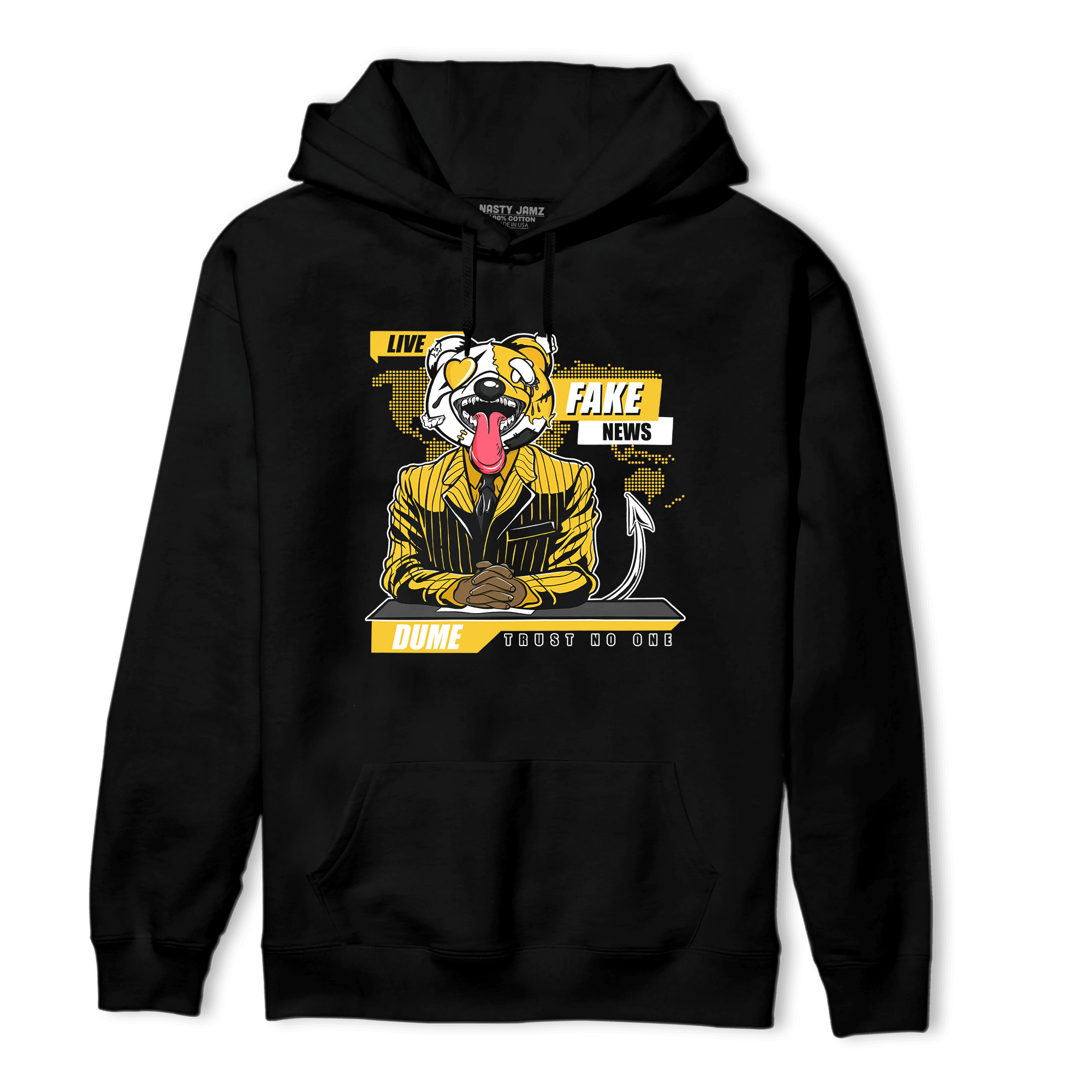 Yellow Ochre 6s Hoodie Match News Presenter BER - NastyJamz