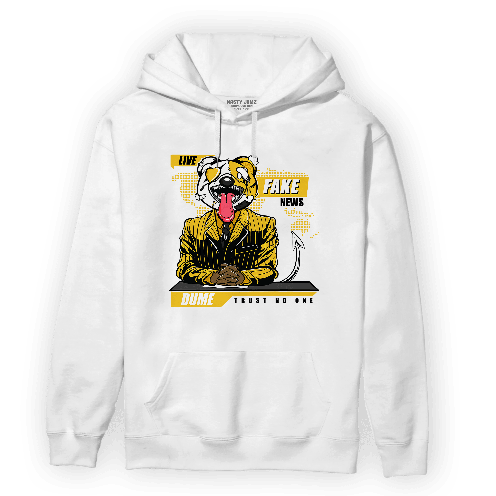 Yellow Ochre 6s Hoodie Match News Presenter BER - NastyJamz