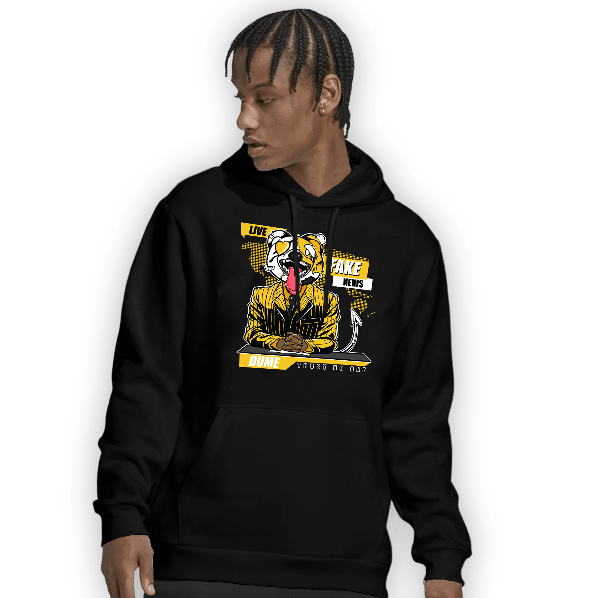 Yellow Ochre 6s Hoodie Match News Presenter BER - NastyJamz