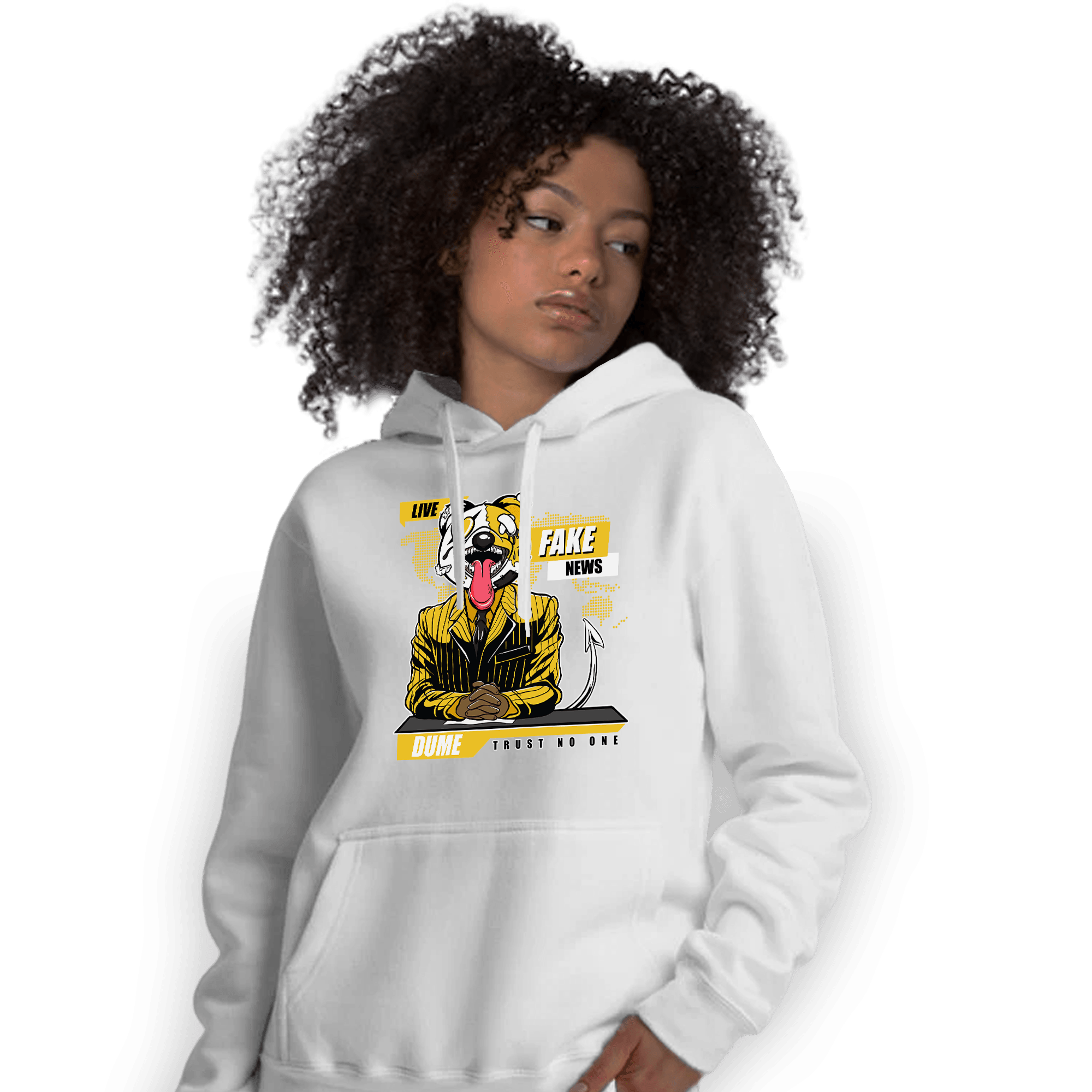 Yellow Ochre 6s Hoodie Match News Presenter BER - NastyJamz