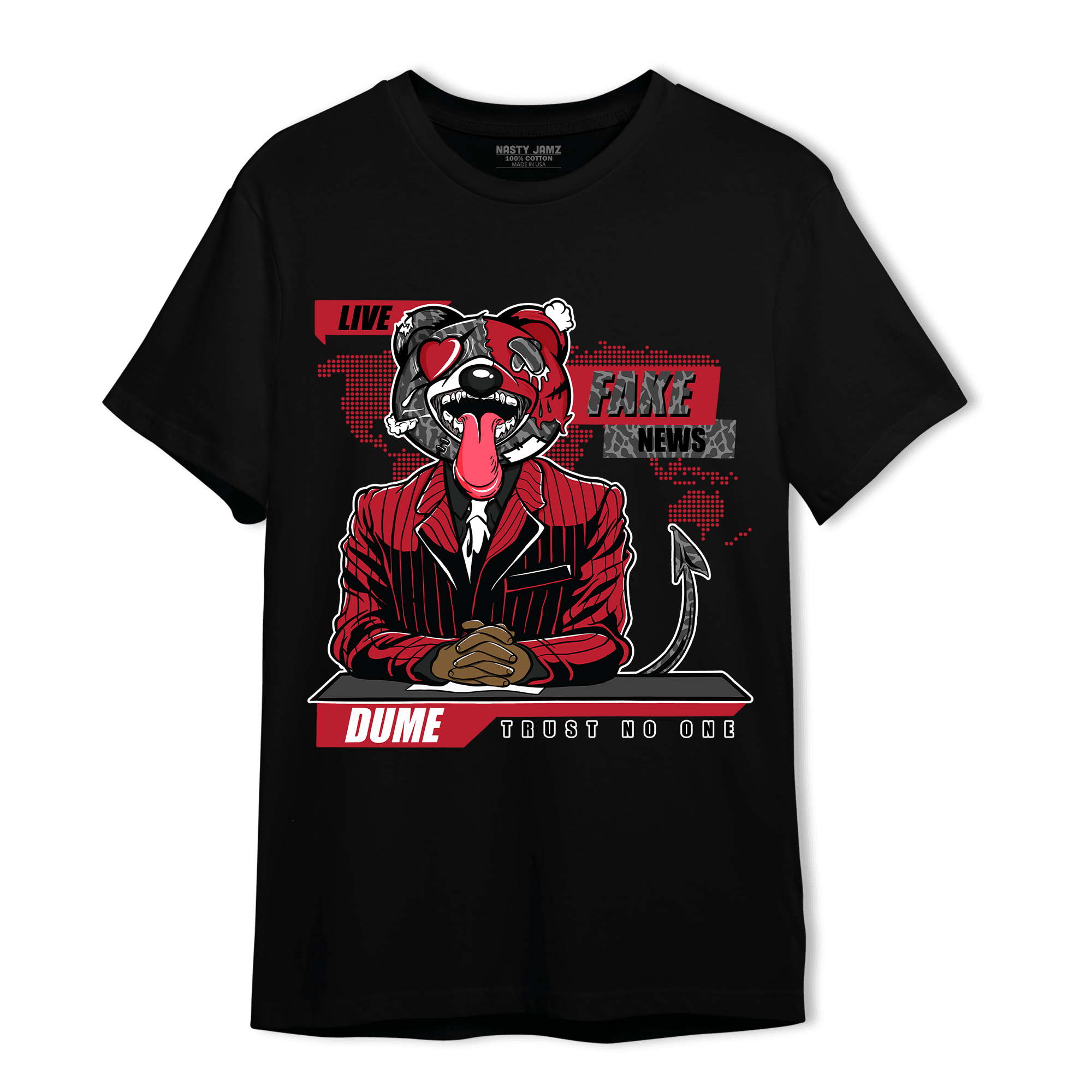 Spizike Low Bred T Shirt Match News Presenter BER - NastyJamz