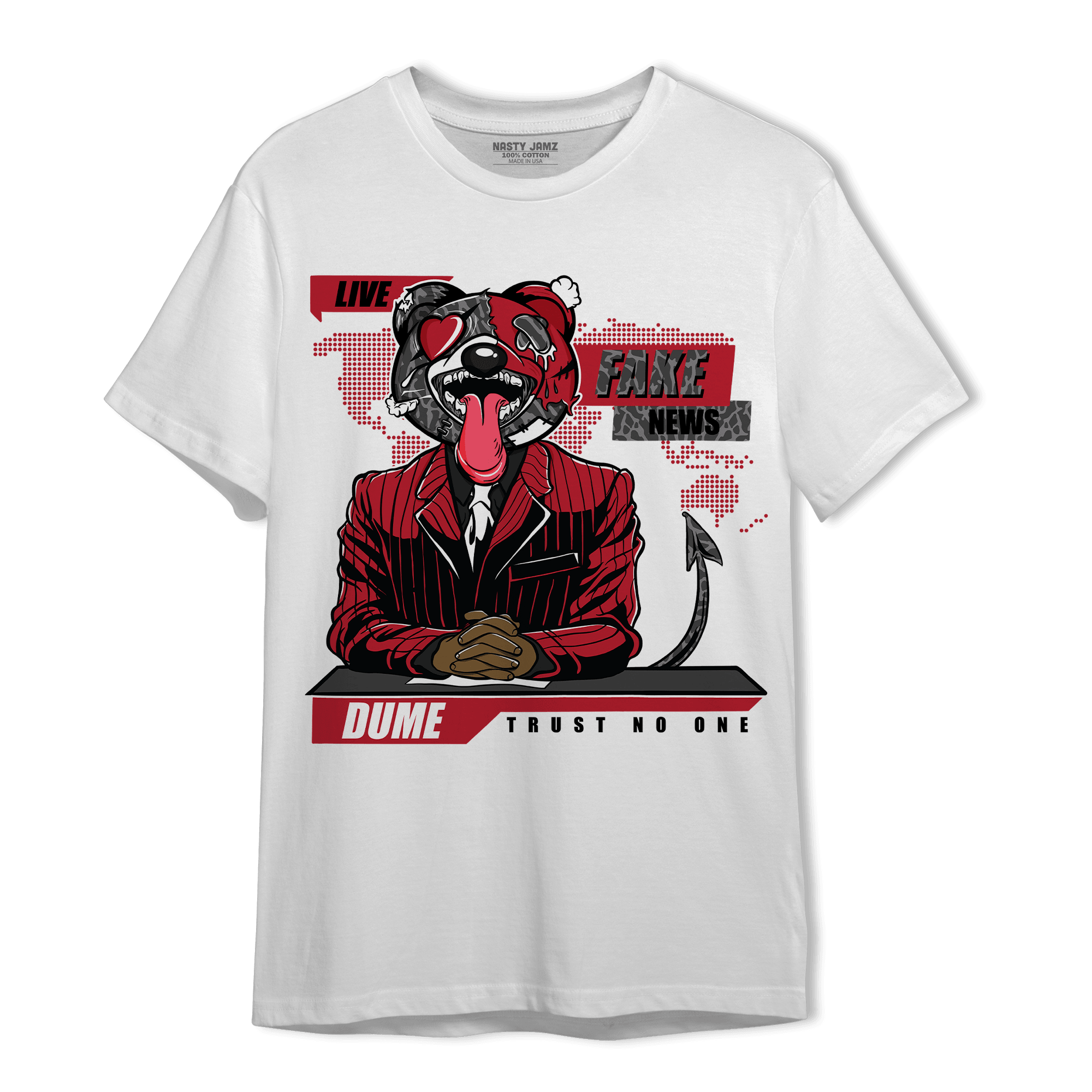 Spizike Low Bred T Shirt Match News Presenter BER - NastyJamz