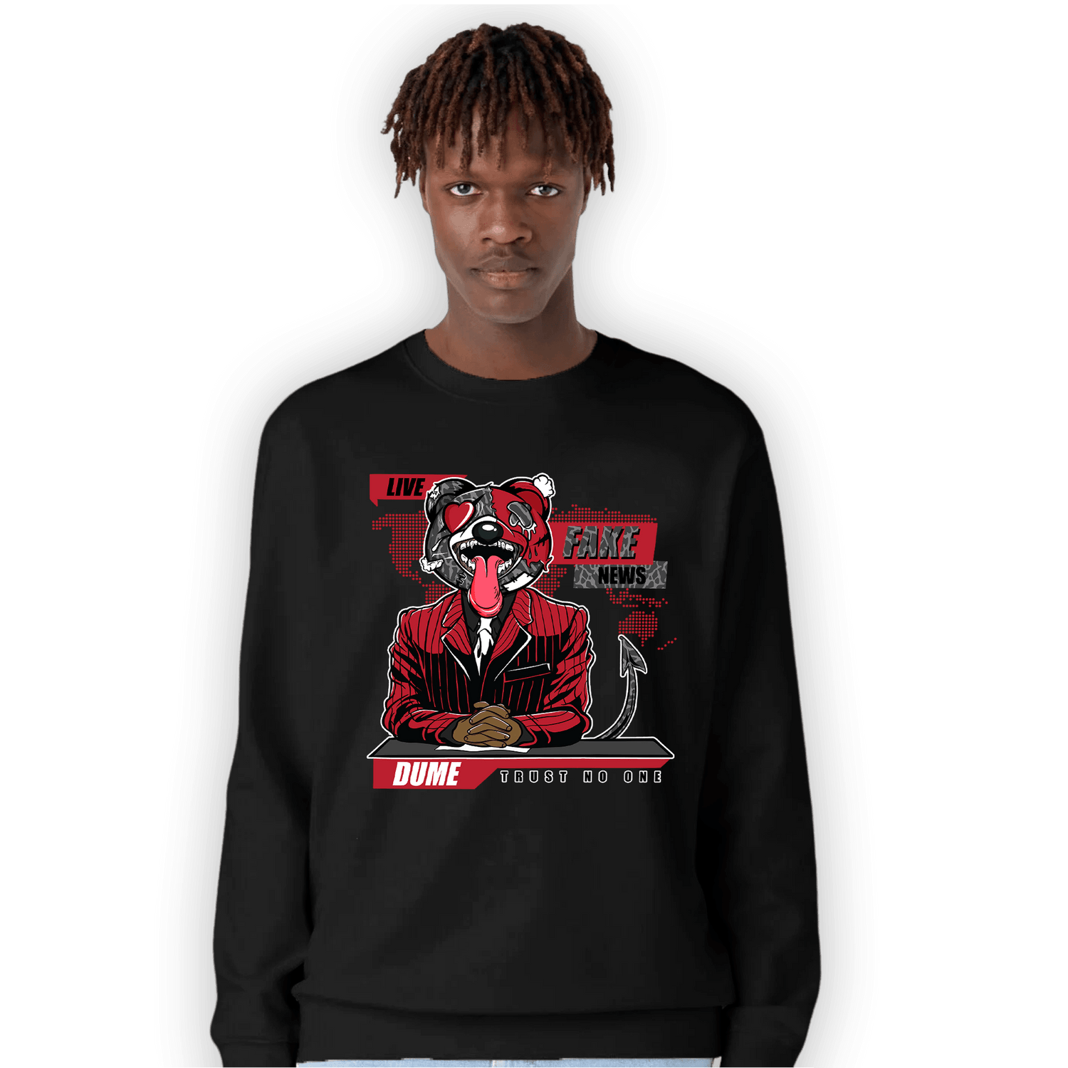 Spizike Low Bred Sweatshirt Match News Presenter BER - NastyJamz