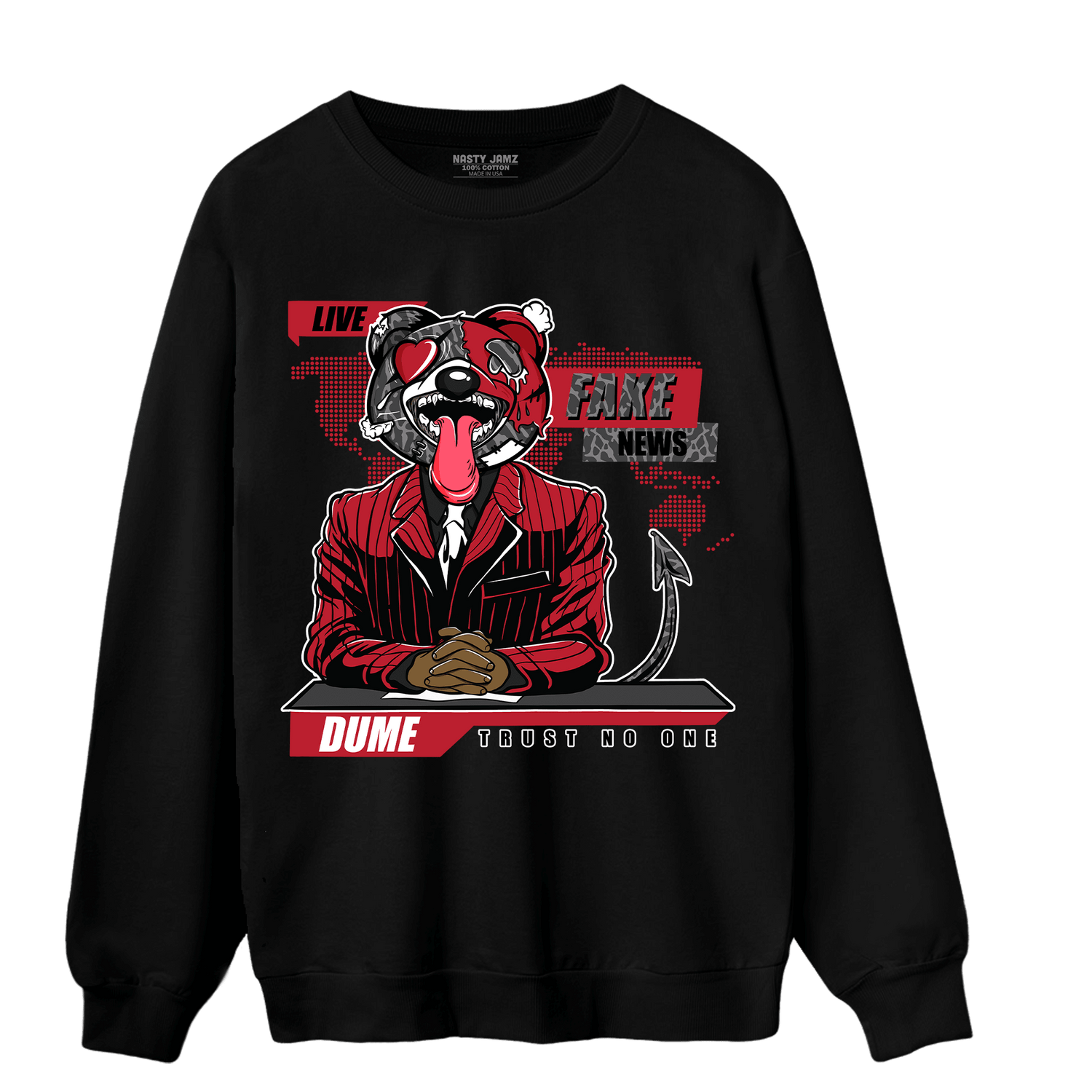 Spizike Low Bred Sweatshirt Match News Presenter BER - NastyJamz