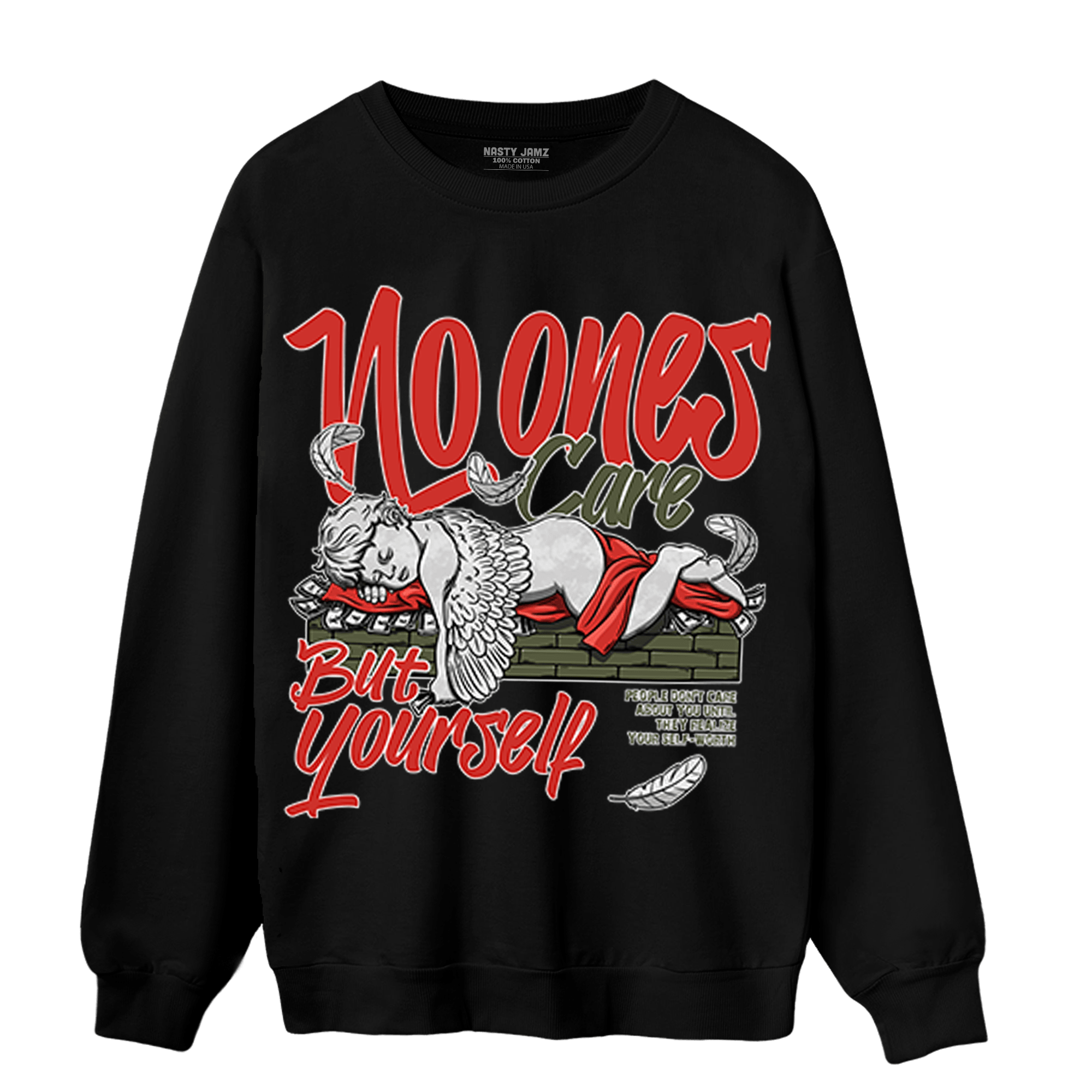 Dunk Low Mystic Red Sweatshirt Match No Ones Care - NastyJamz