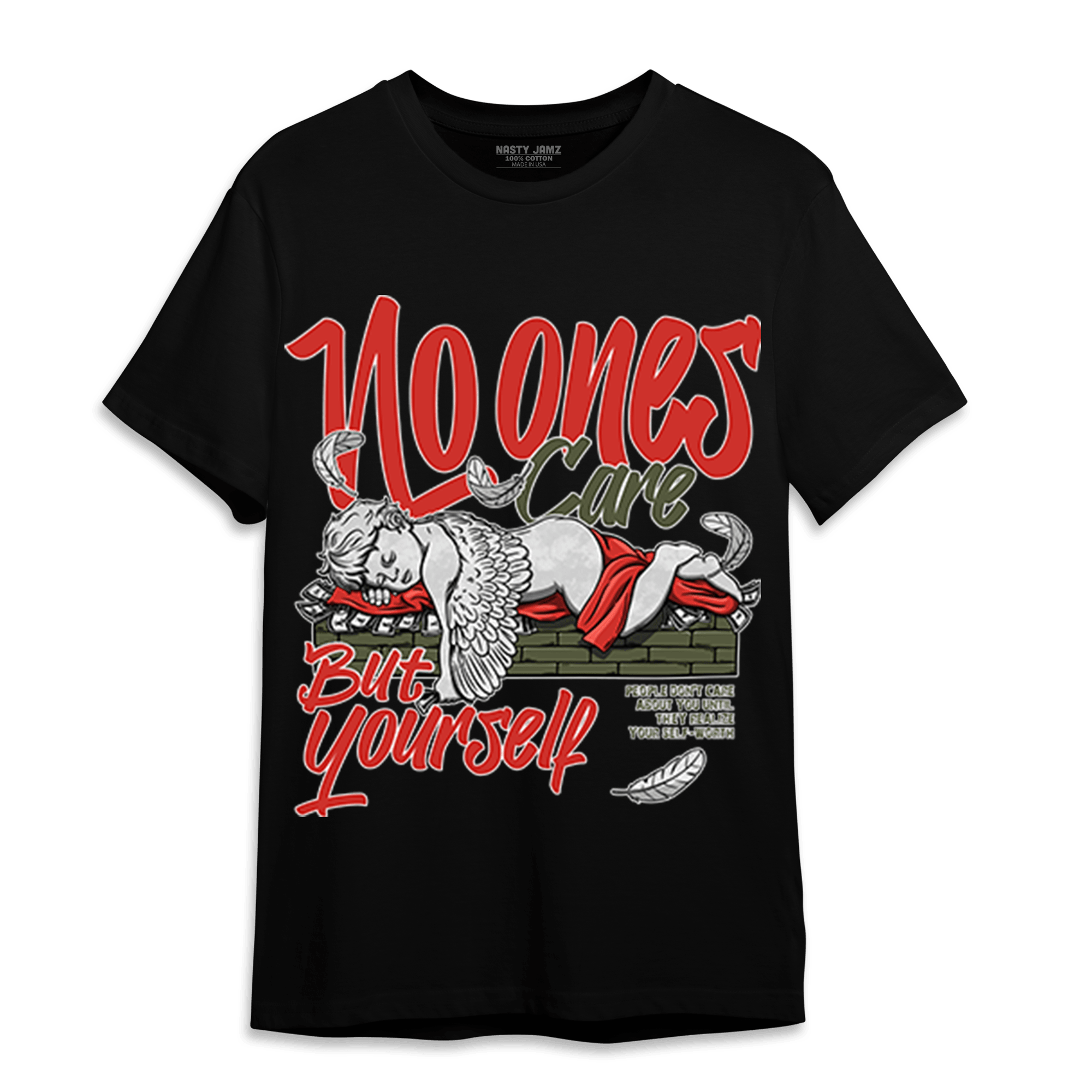 Dunk Low Mystic Red T Shirt Match No Ones Care - NastyJamz