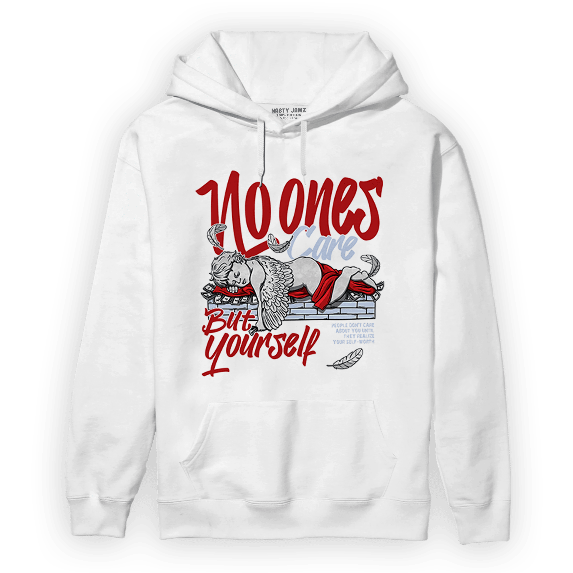 Cherry 11s Hoodie Match No Ones Care - NastyJamz