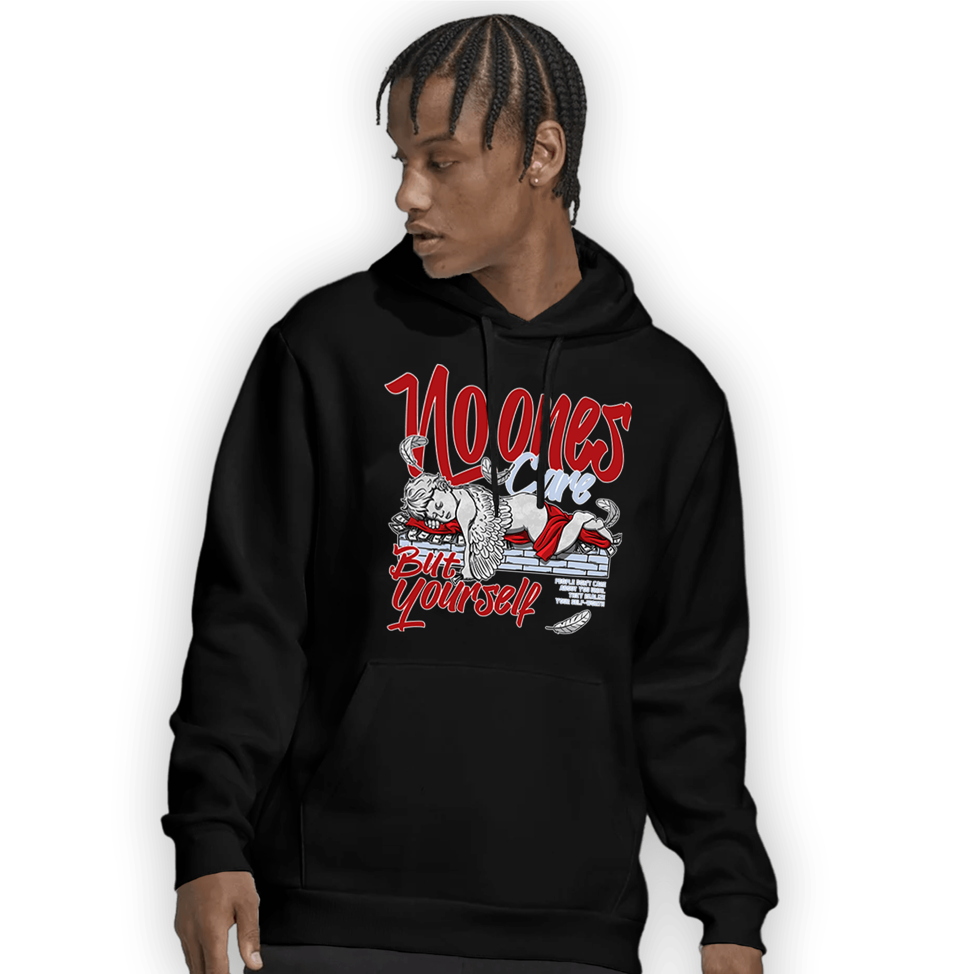 Cherry 11s Hoodie Match No Ones Care - NastyJamz